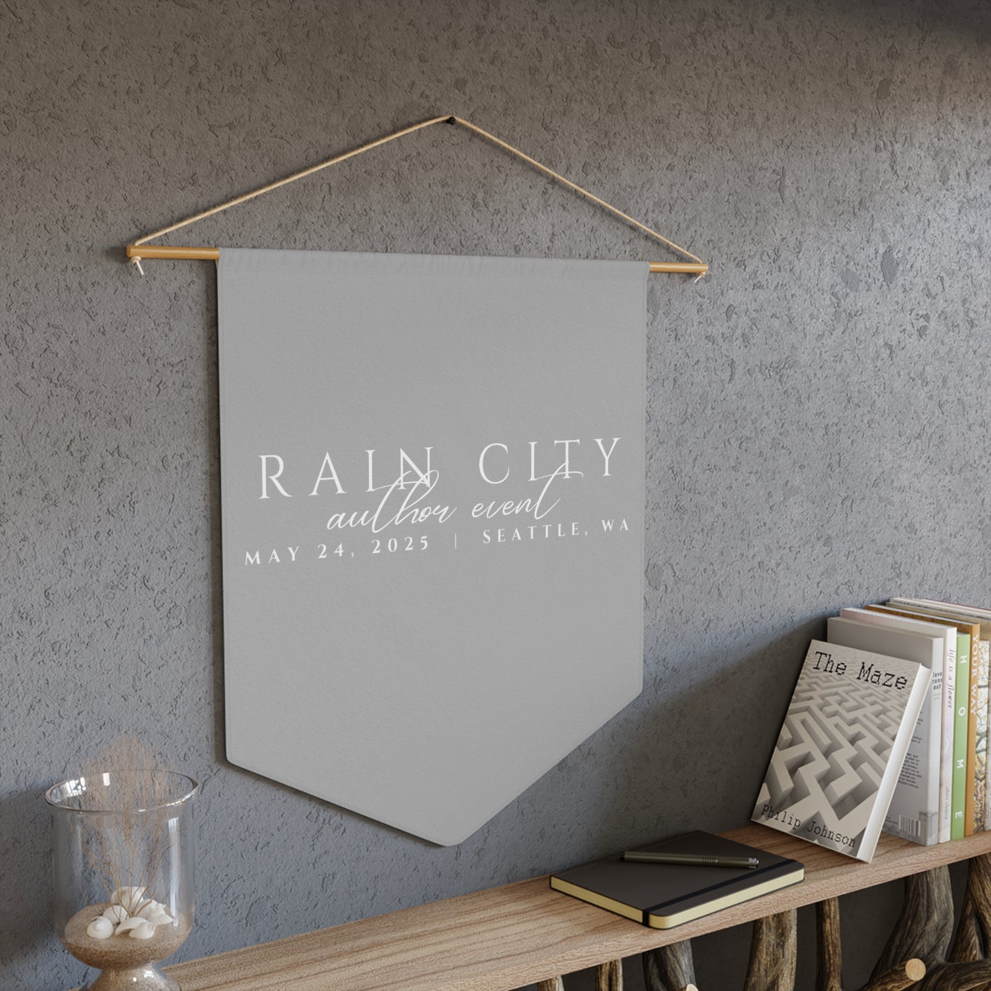 Rain City Author Event Pennant