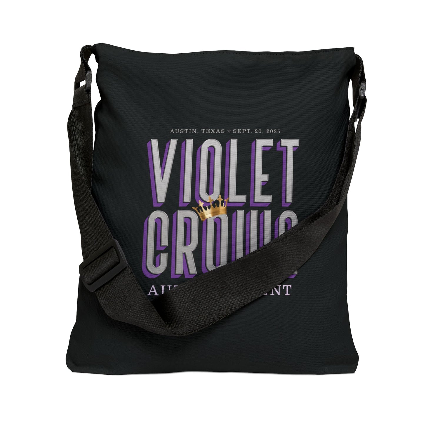 Violet Crown Author Event Adjustable Tote Bag