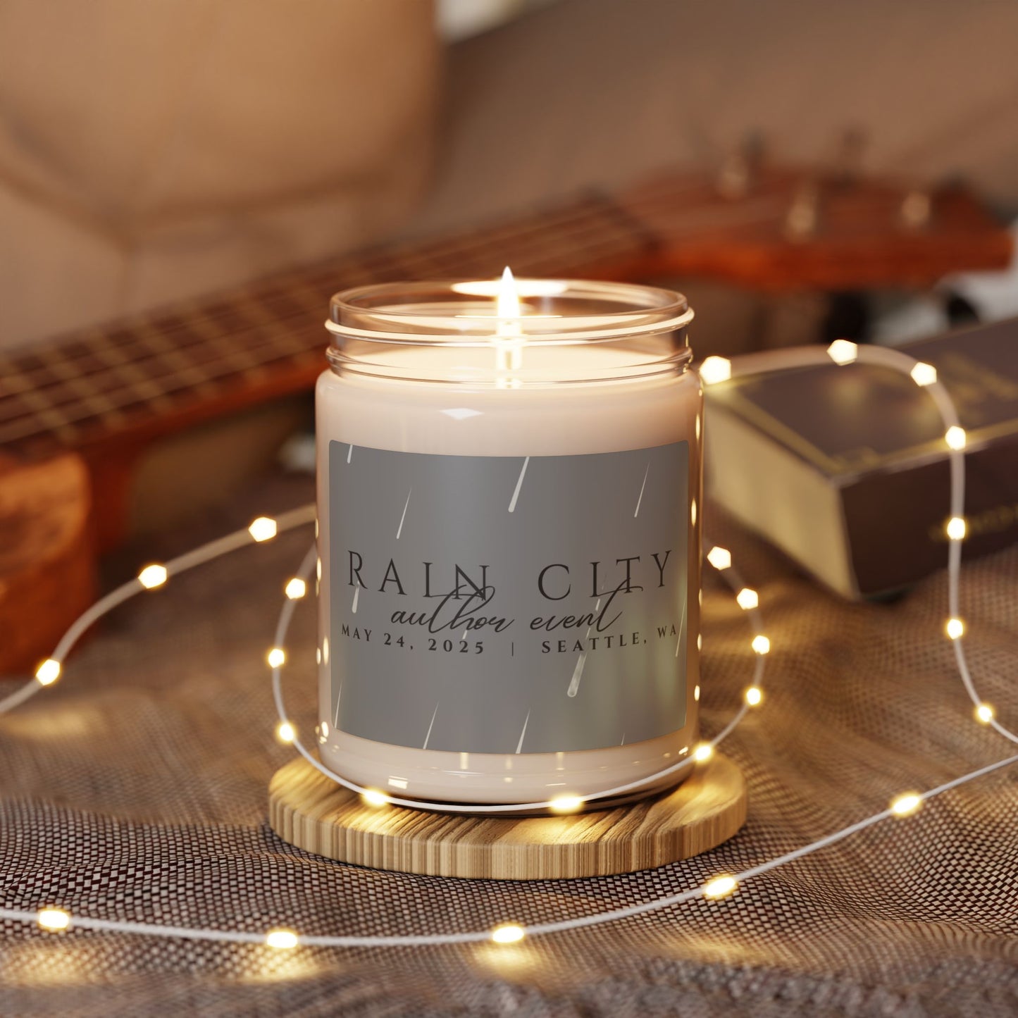 Rain City Author Event Scented Soy Candle, 9oz