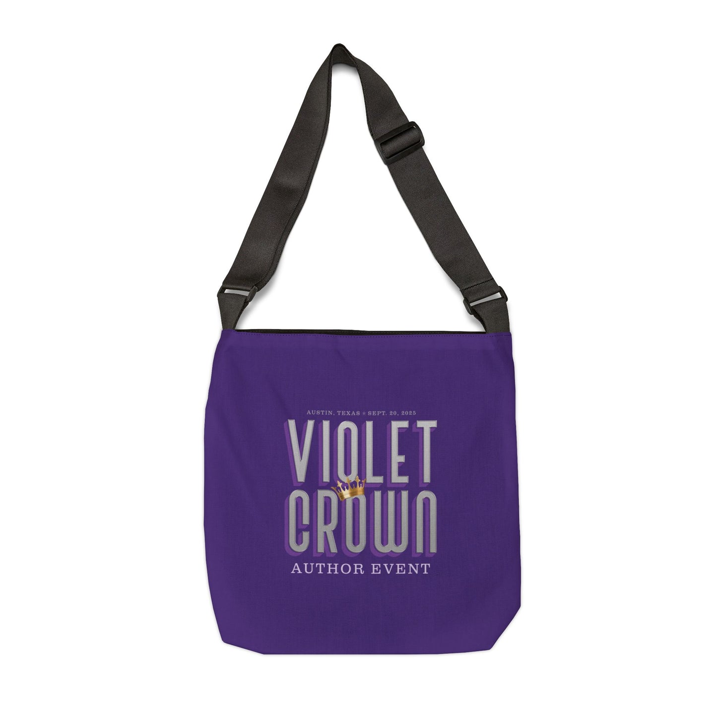 Violet Crown Author Event Adjustable Tote Bag