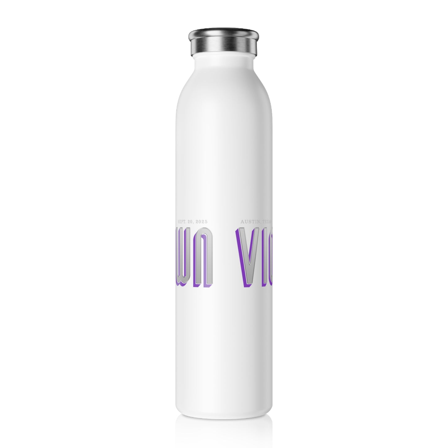 Violet Crown Author Event Slim Water Bottle
