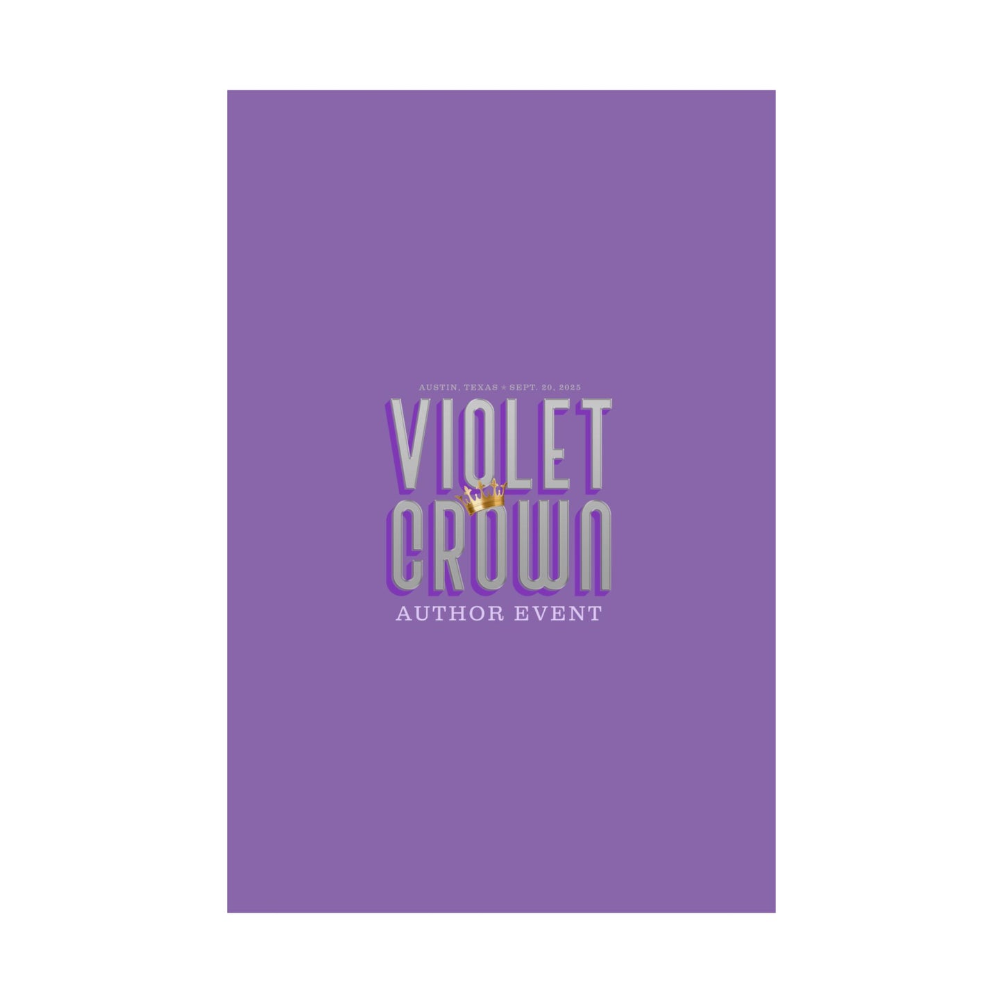 Violet Crown Author Event Matte Posters