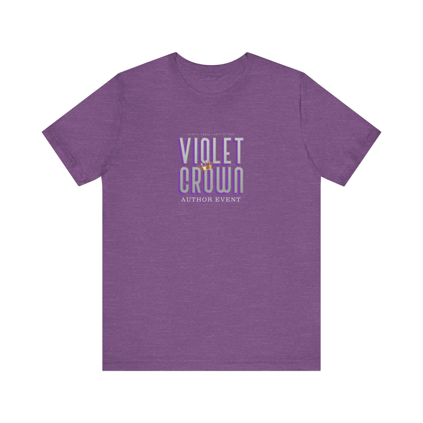 Violet Crown Author Event Unisex Short Sleeve Tee