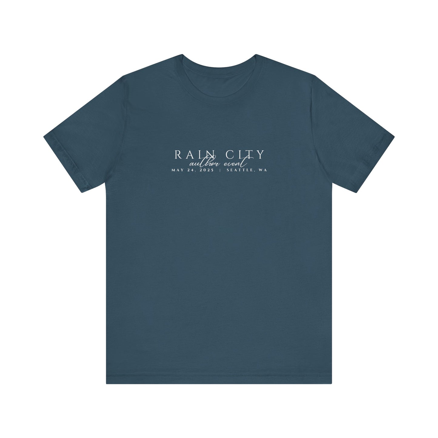 Rain City Author Event Unisex Jersey Tee Version 2