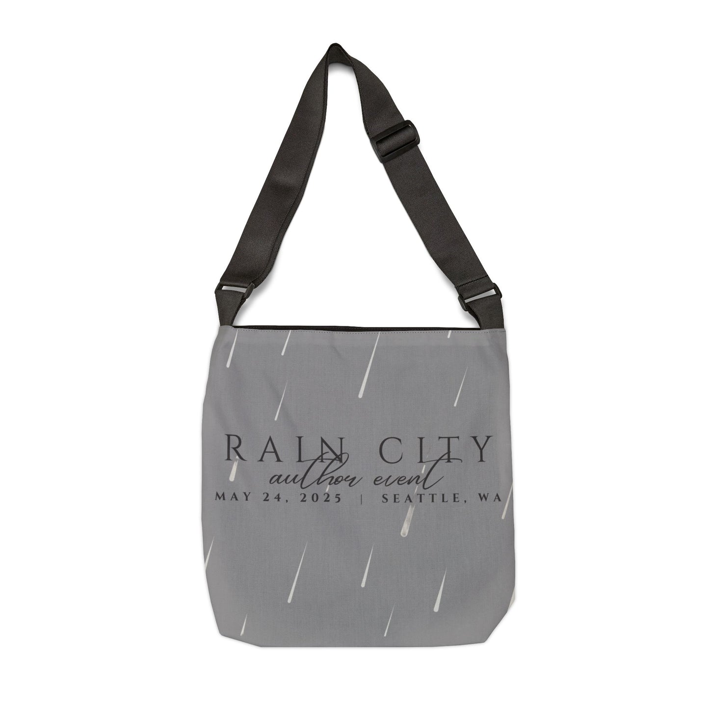 Rain City Author Event Adjustable Tote Bag