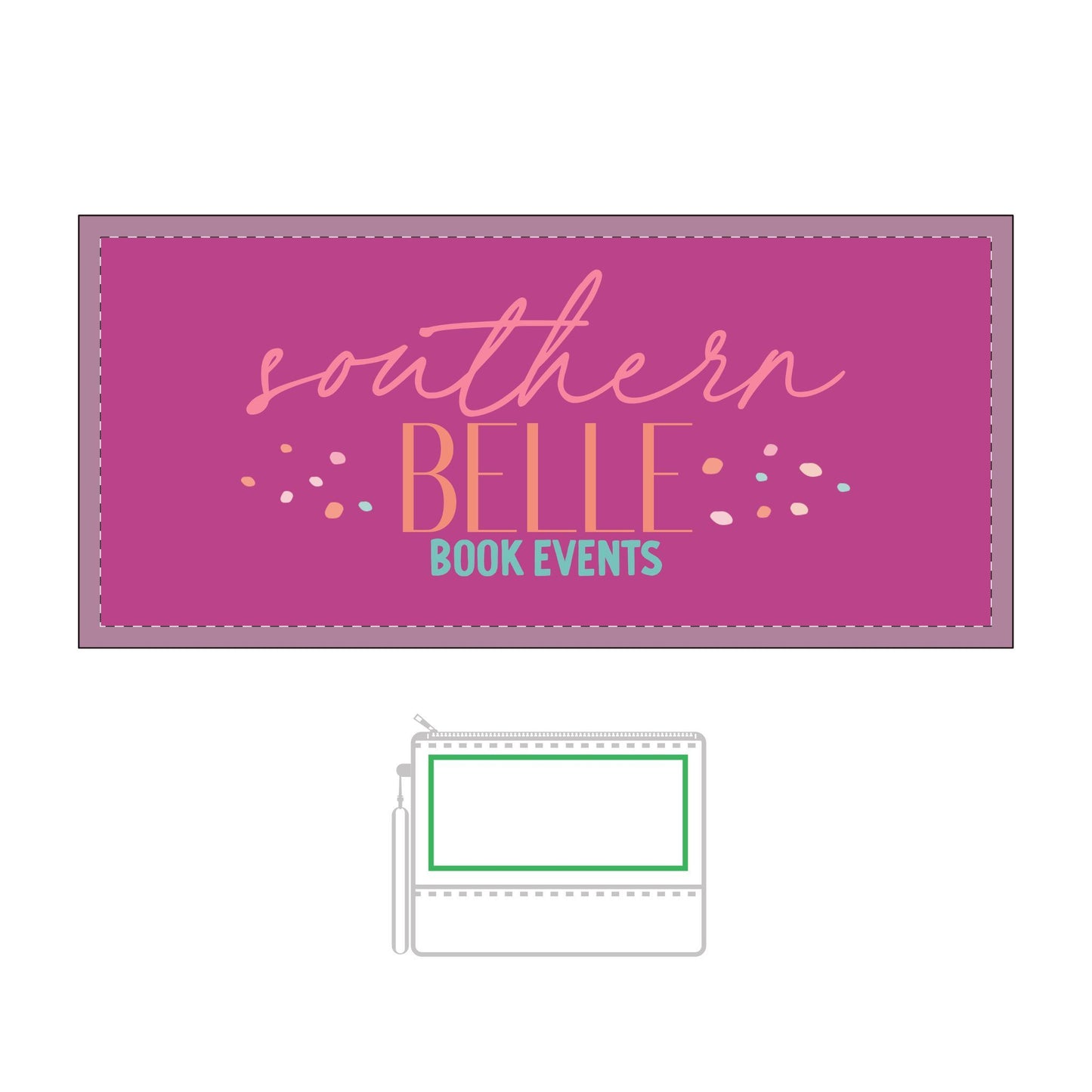 Southern Belle Thermochromic Cosmetic Bag - Stylish & Fun for Book Lovers