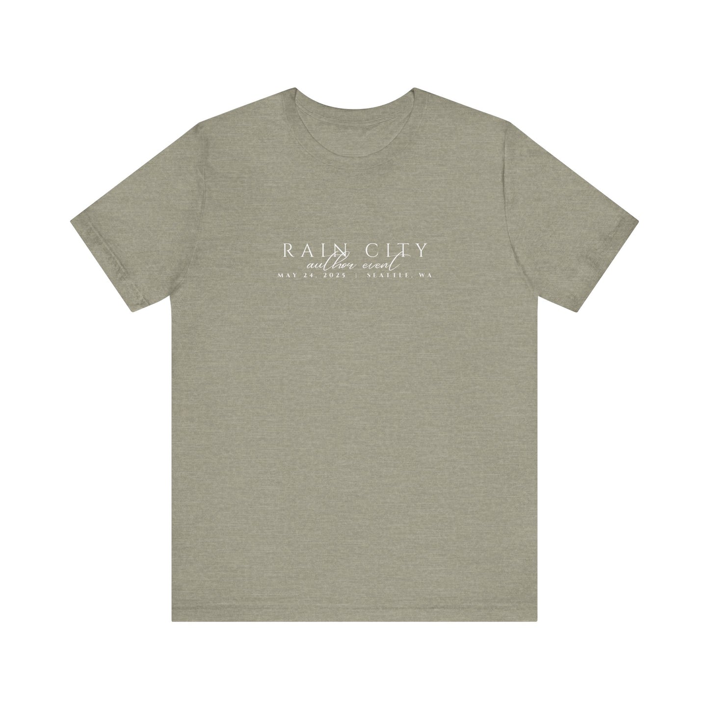 Rain City Author Event Unisex Jersey Tee Version 2