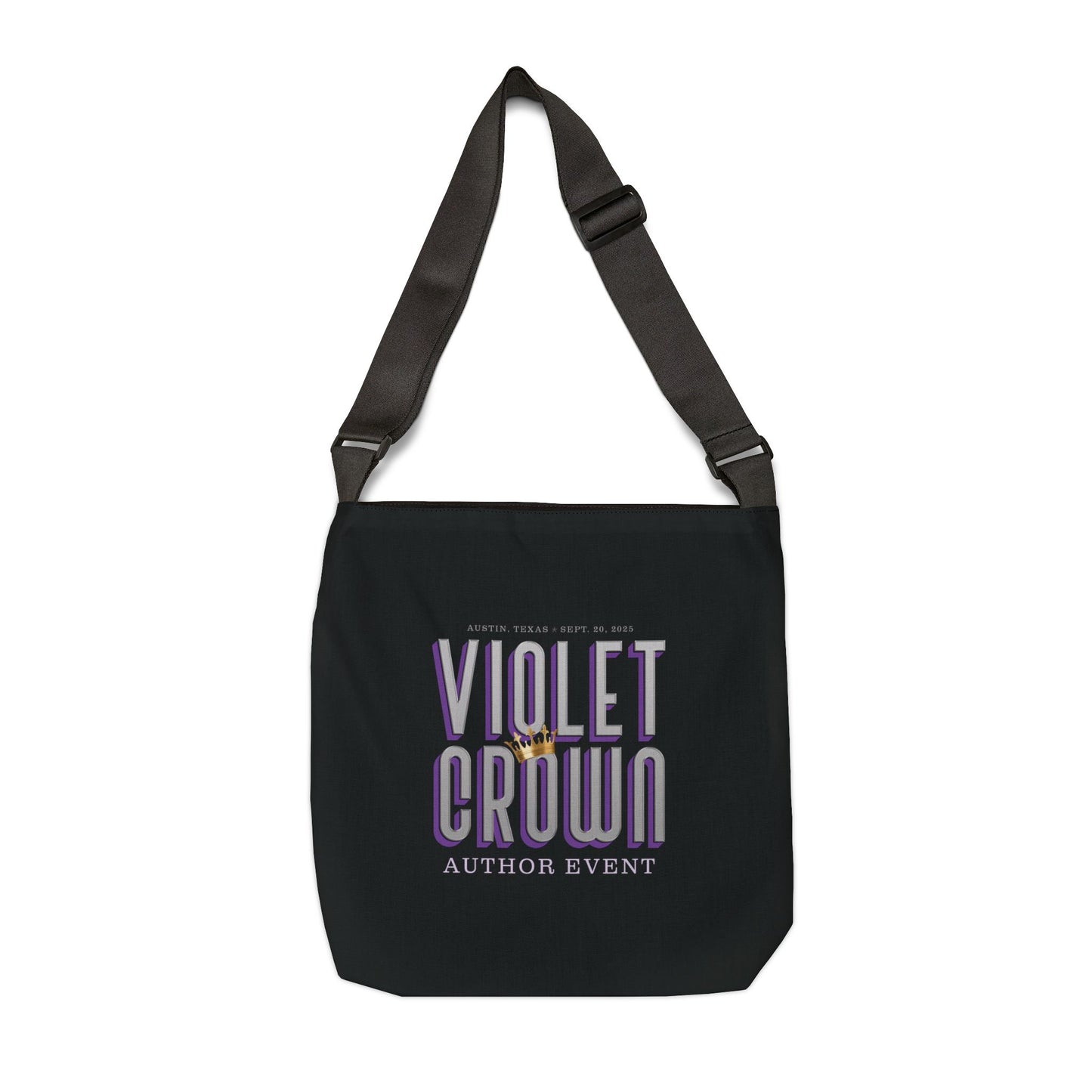 Violet Crown Author Event Adjustable Tote Bag