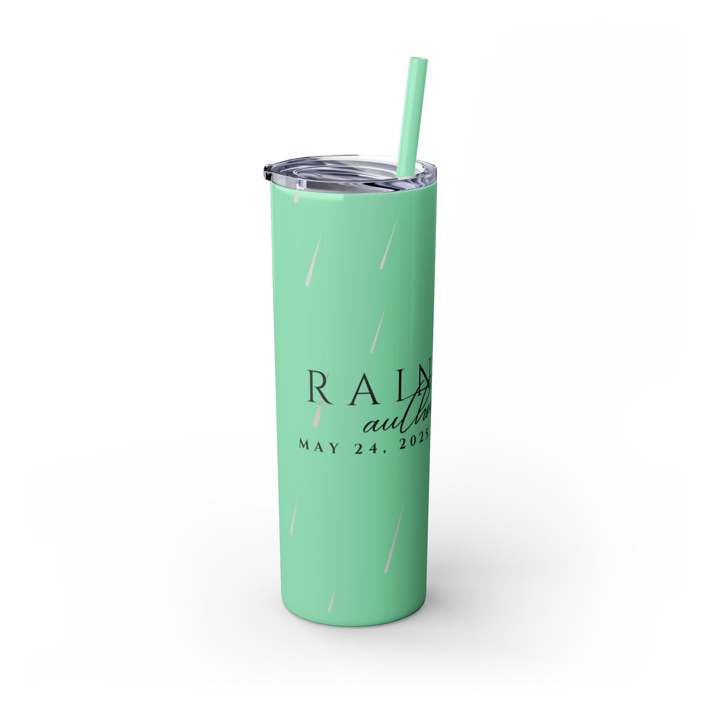 Rain City Author Event Skinny Tumbler with Straw, 20oz Version 2