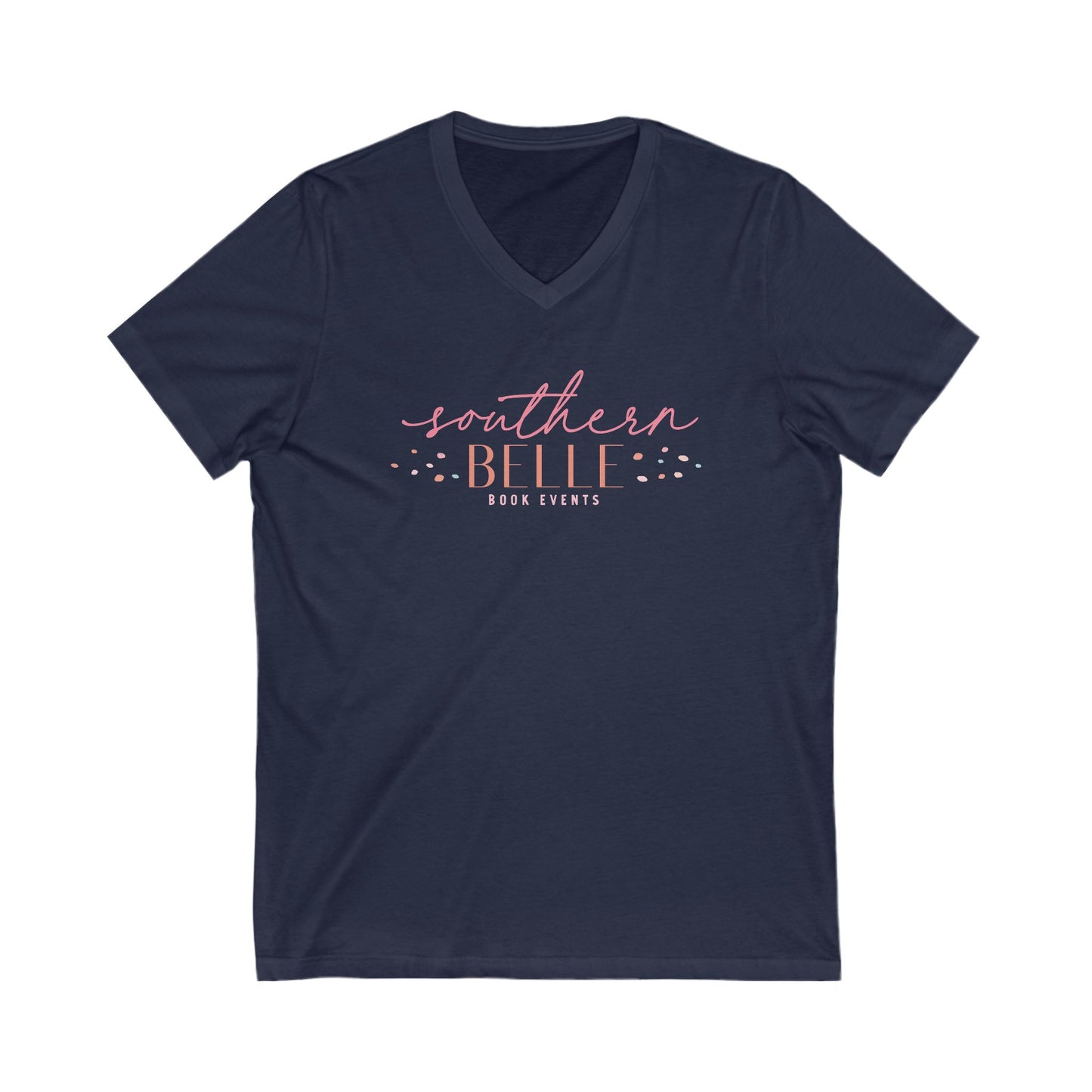 Southern Belle Book Events Unisex Jersey Short Sleeve V-Neck Tee