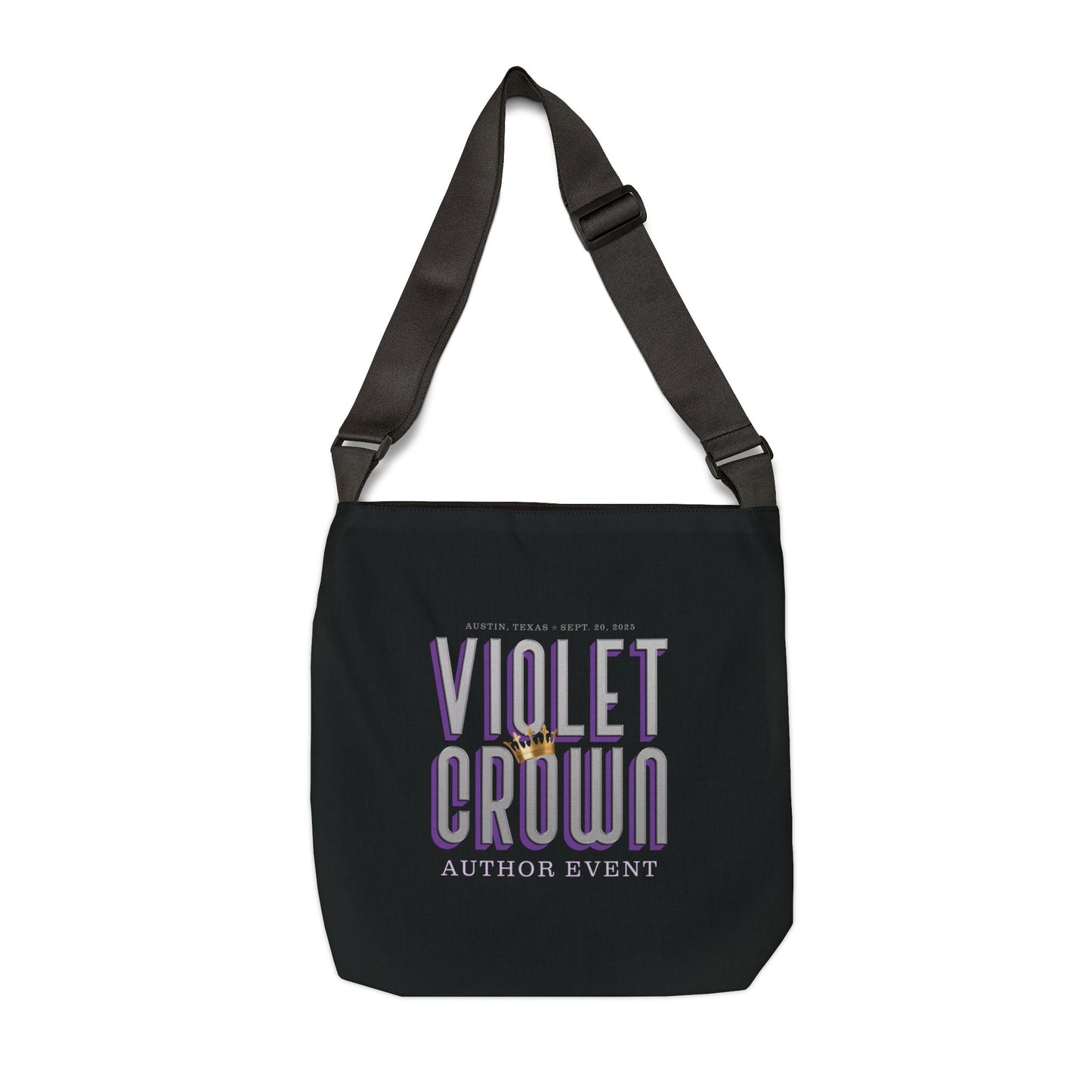 Violet Crown Author Event Adjustable Tote Bag