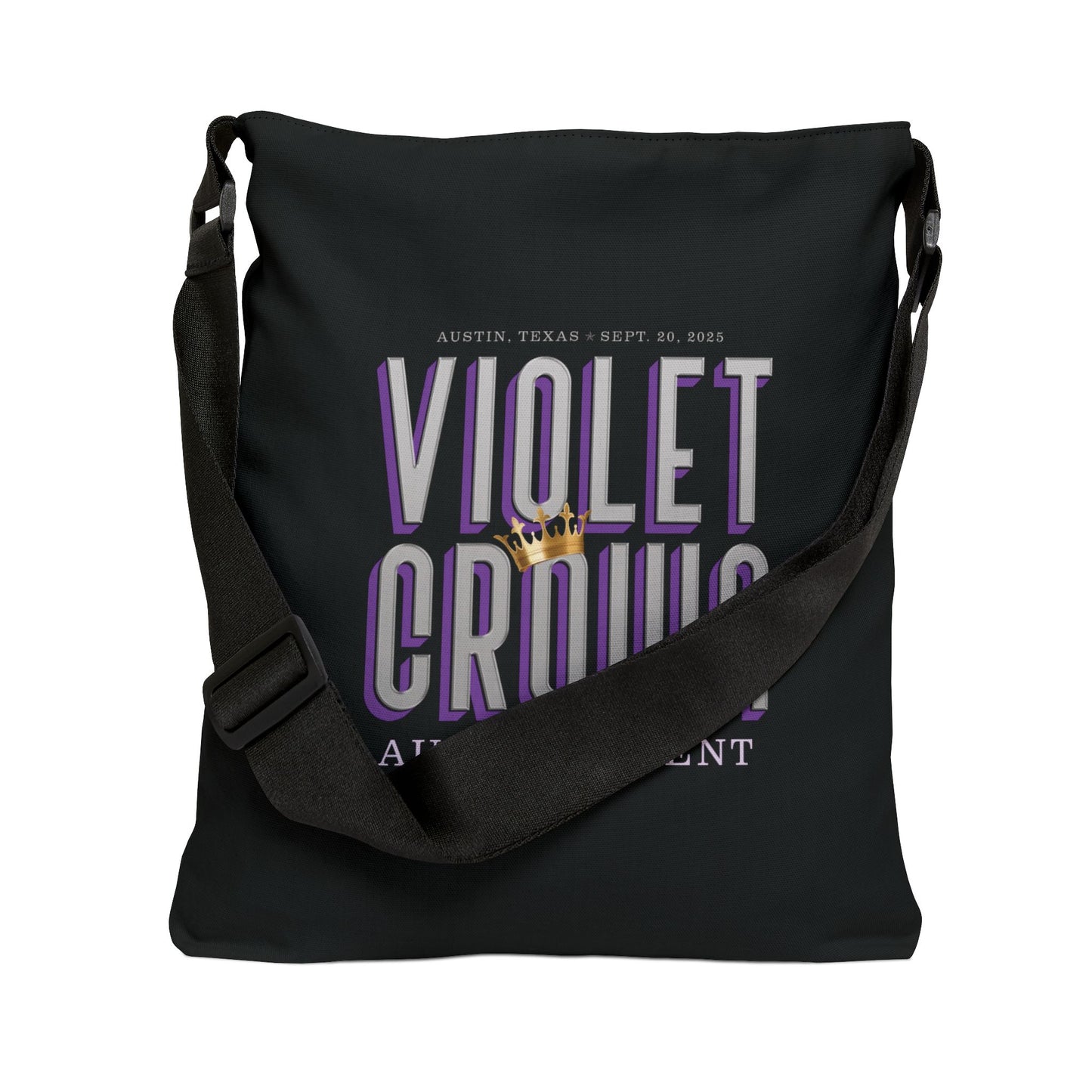 Violet Crown Author Event Adjustable Tote Bag