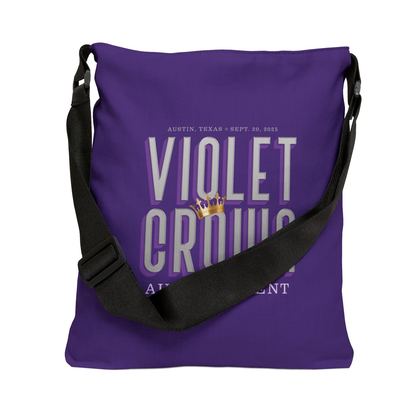 Violet Crown Author Event Adjustable Tote Bag