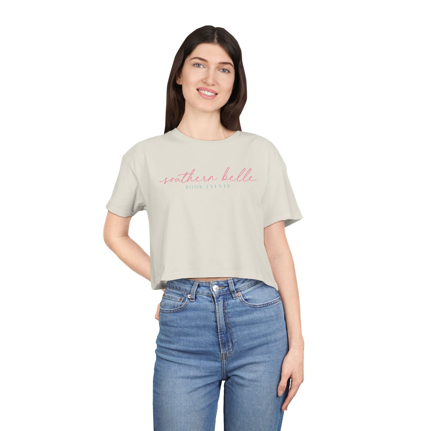 Southern Belle Book Events Women's Crop Tee