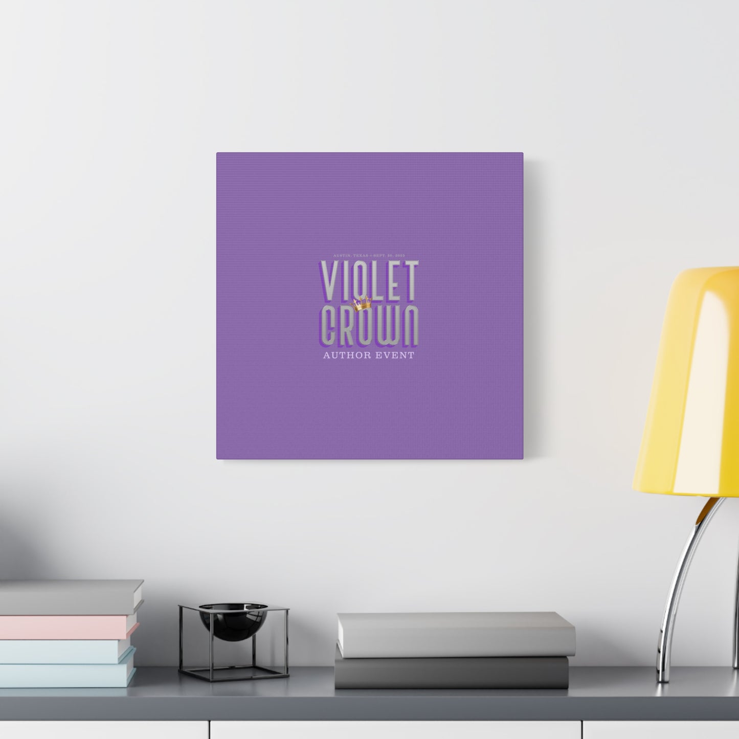 Violet Crown Author Event Canvas