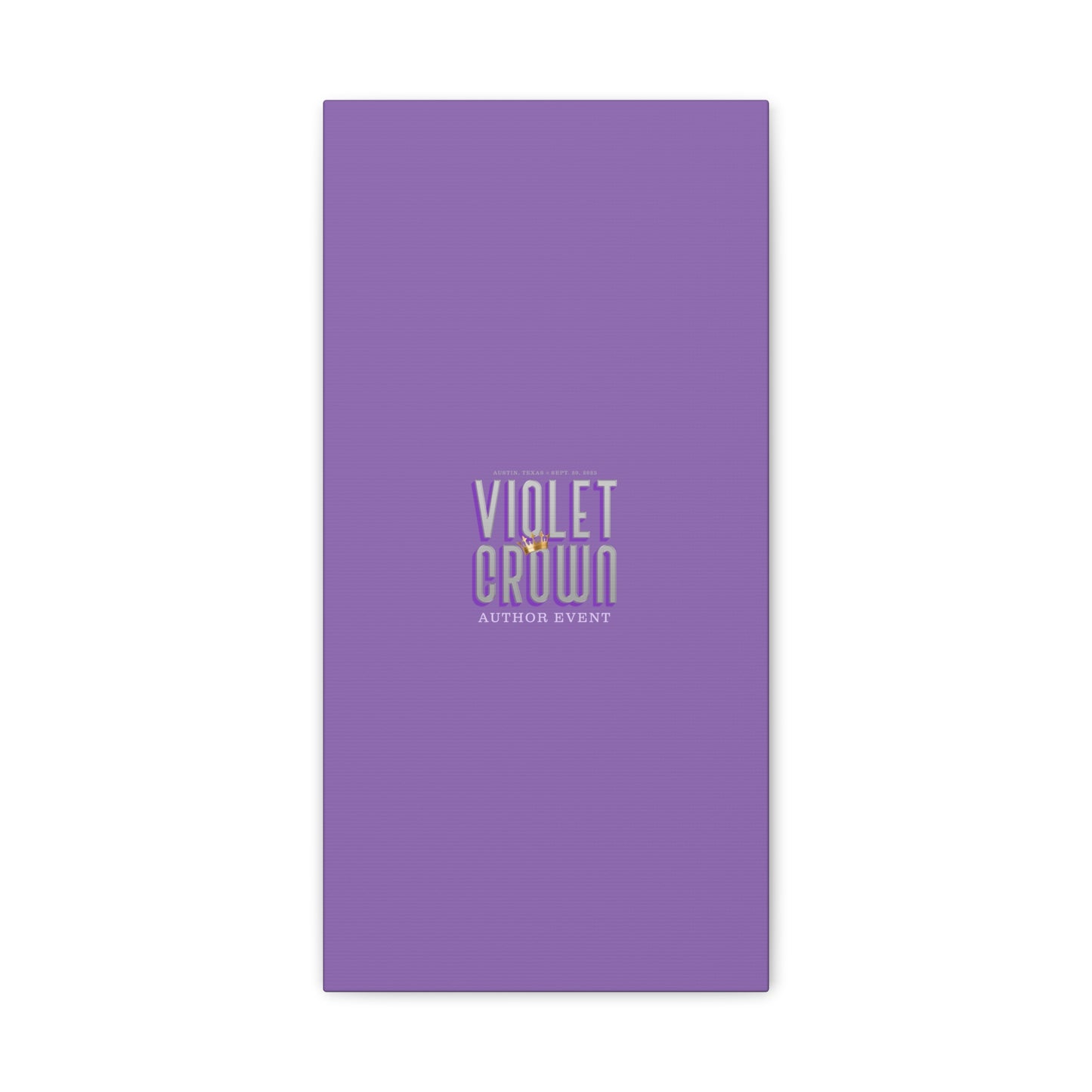 Violet Crown Author Event Canvas