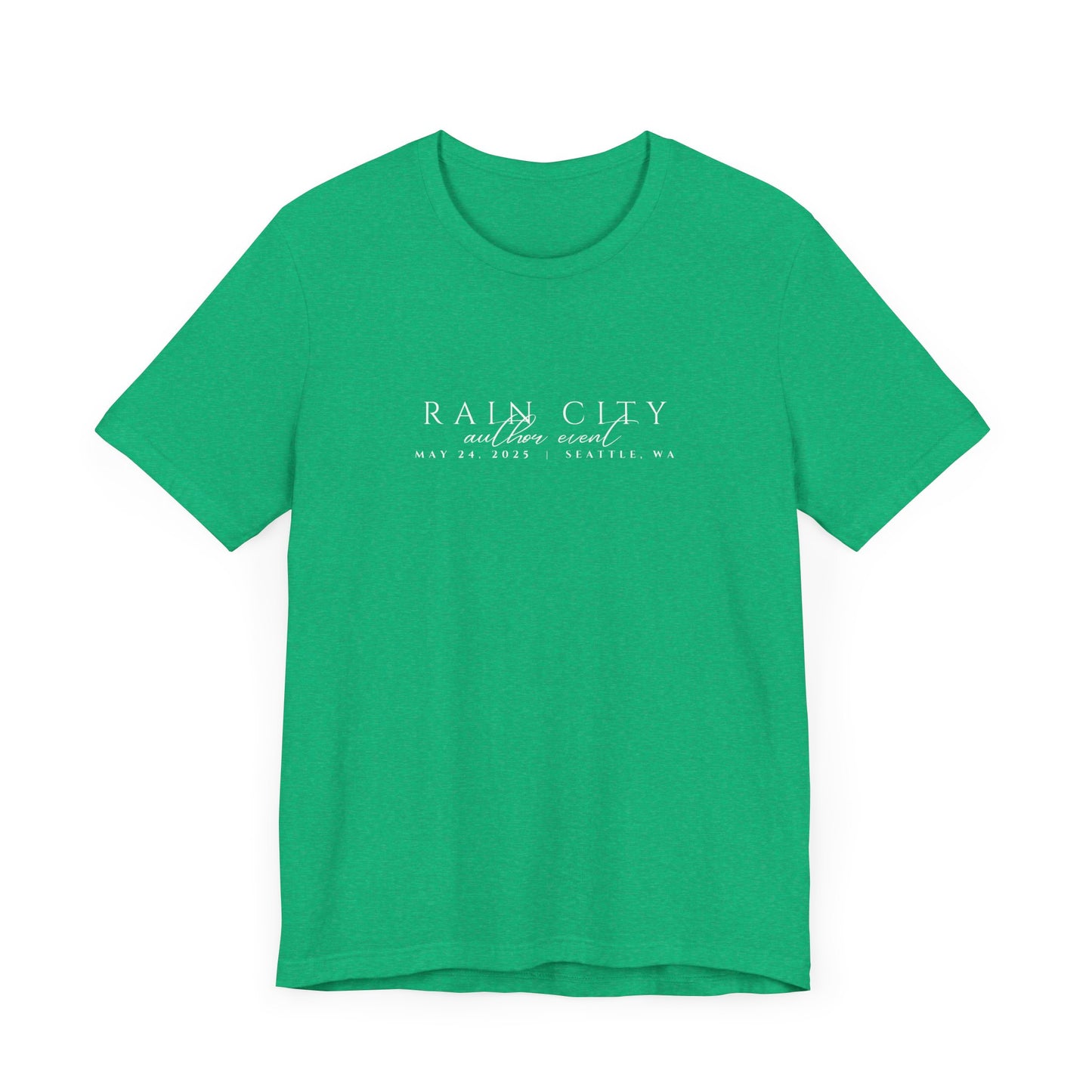 Rain City Author Event Unisex Jersey Tee Version 2