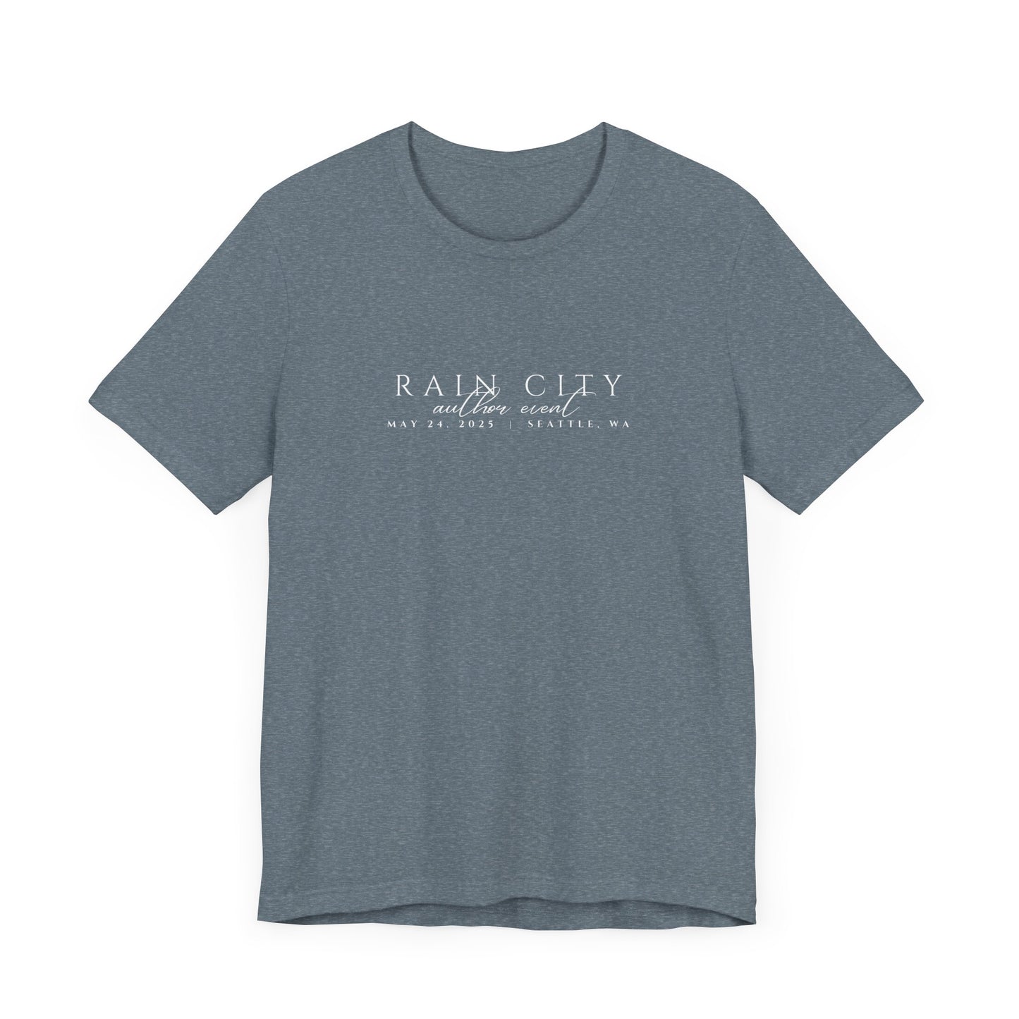 Rain City Author Event Unisex Jersey Tee Version 2