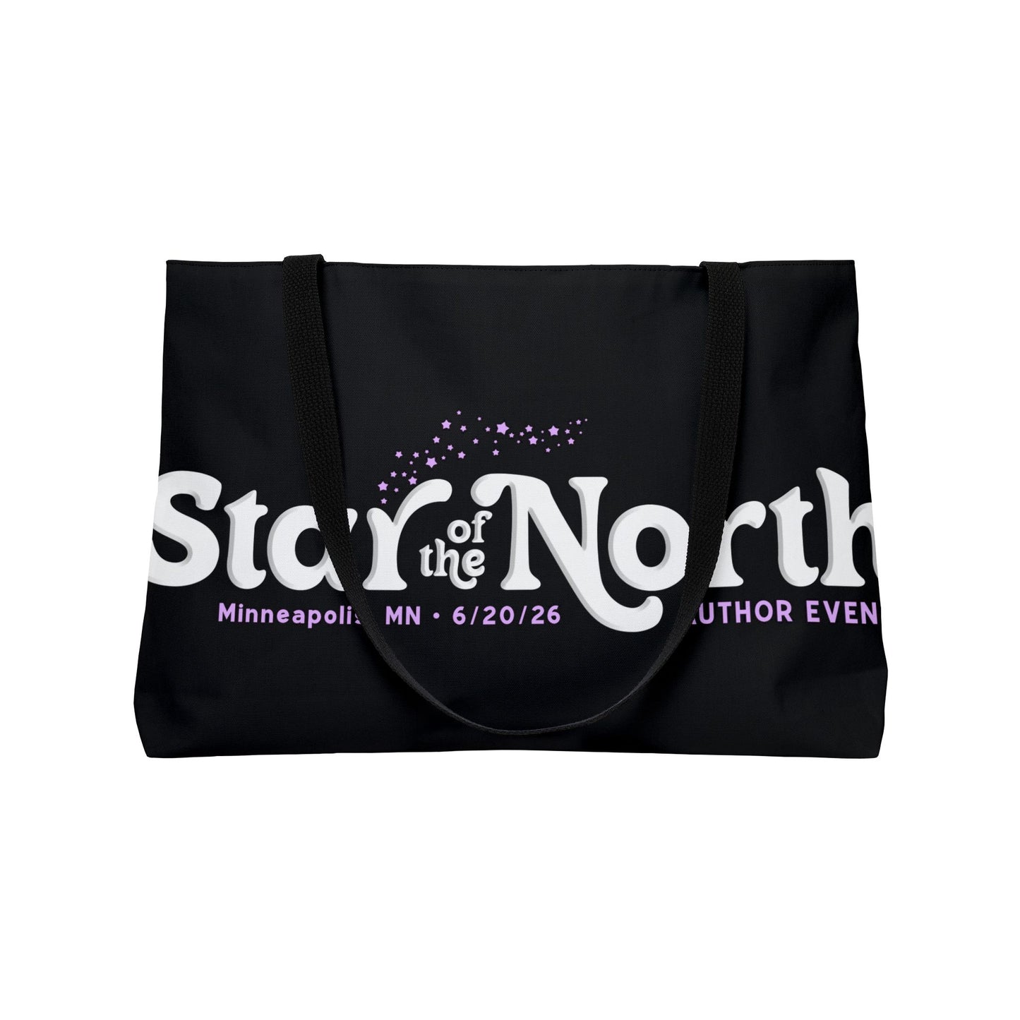 Star of the North Weekender Tote Bag - Black
