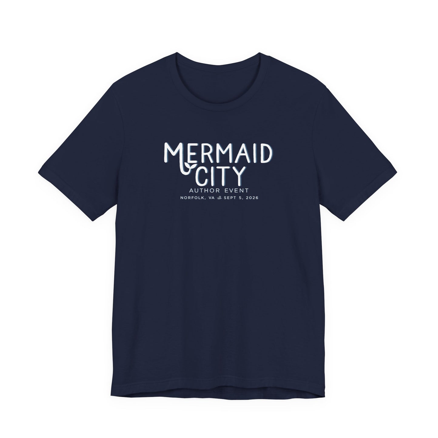 Mermaid City Author Event Unisex Short Sleeve Tee