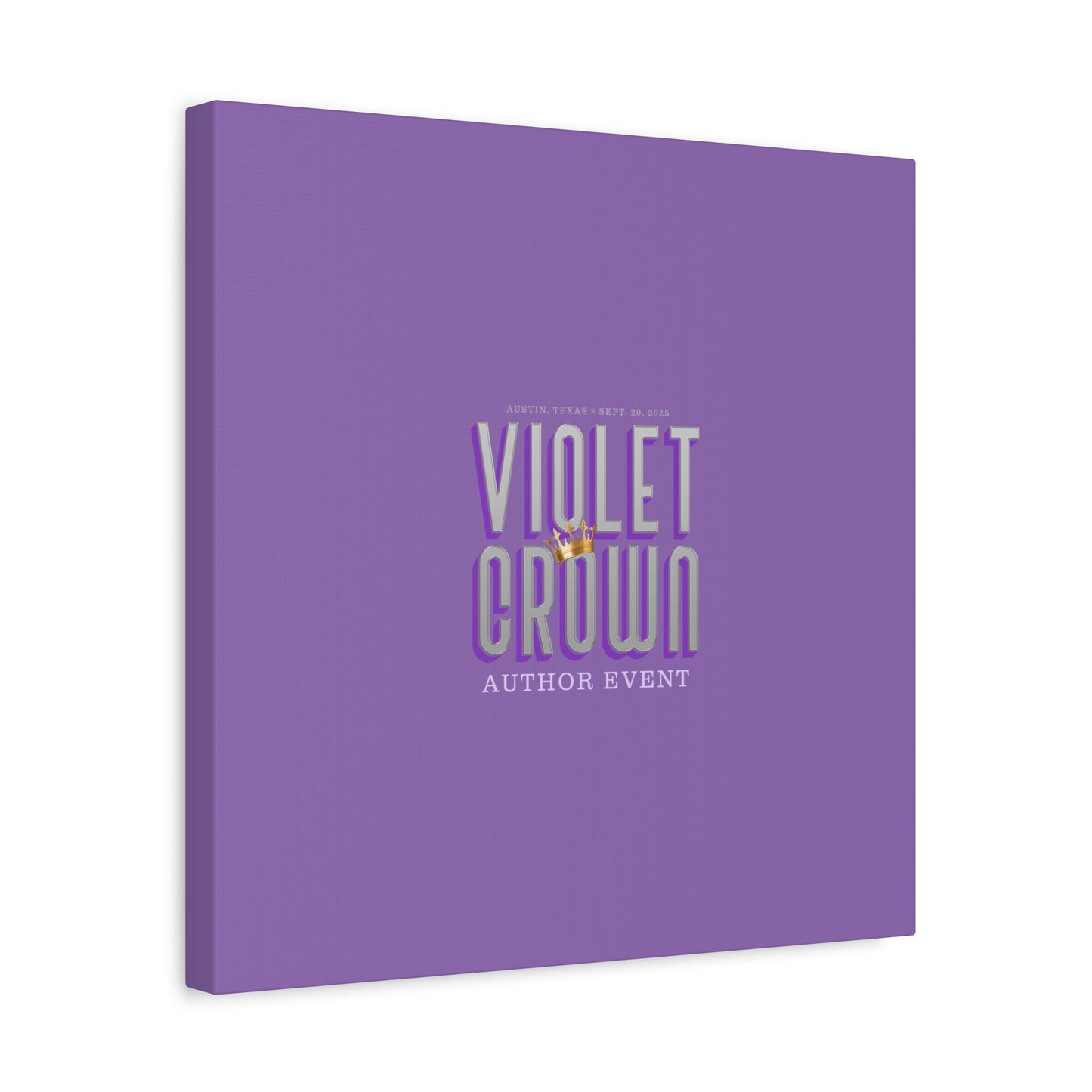 Violet Crown Author Event Canvas