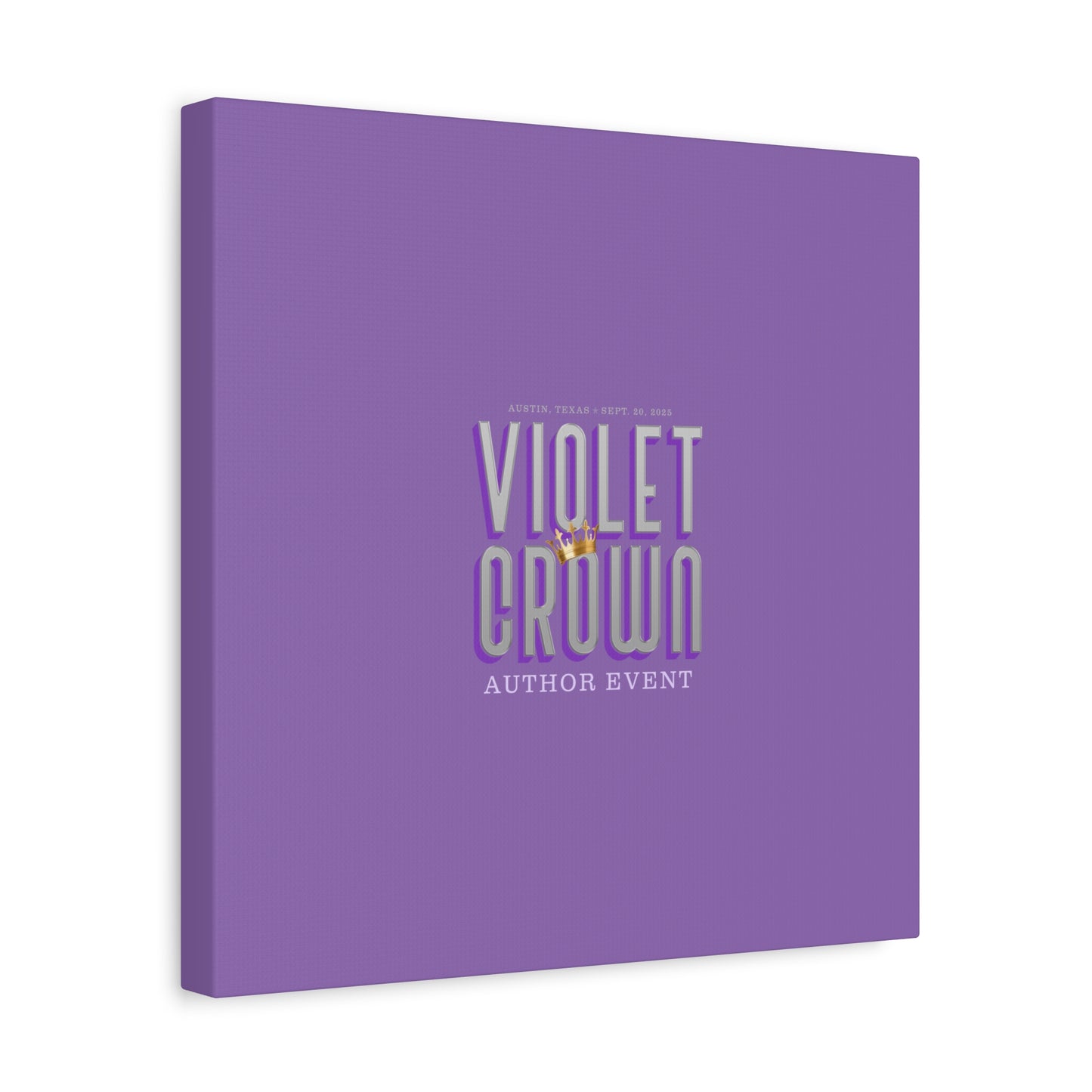Violet Crown Author Event Canvas