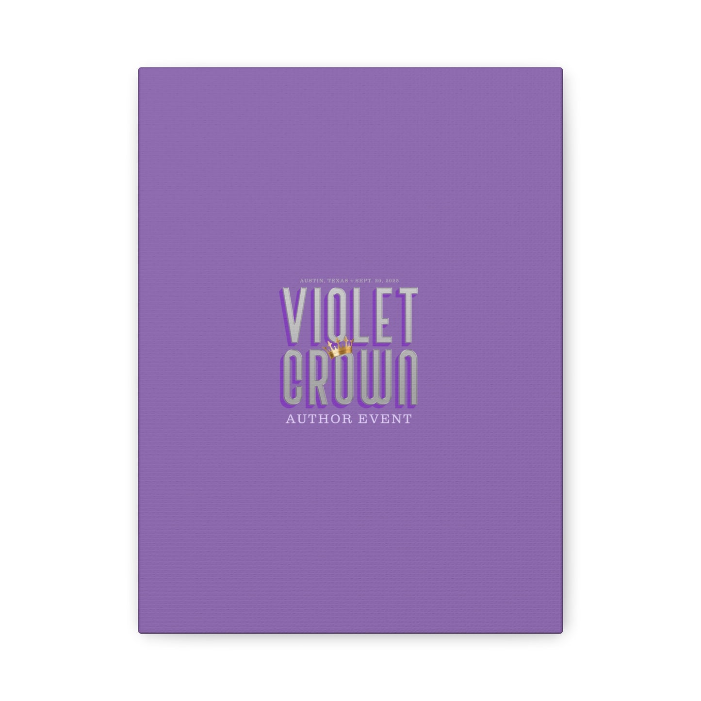 Violet Crown Author Event Canvas