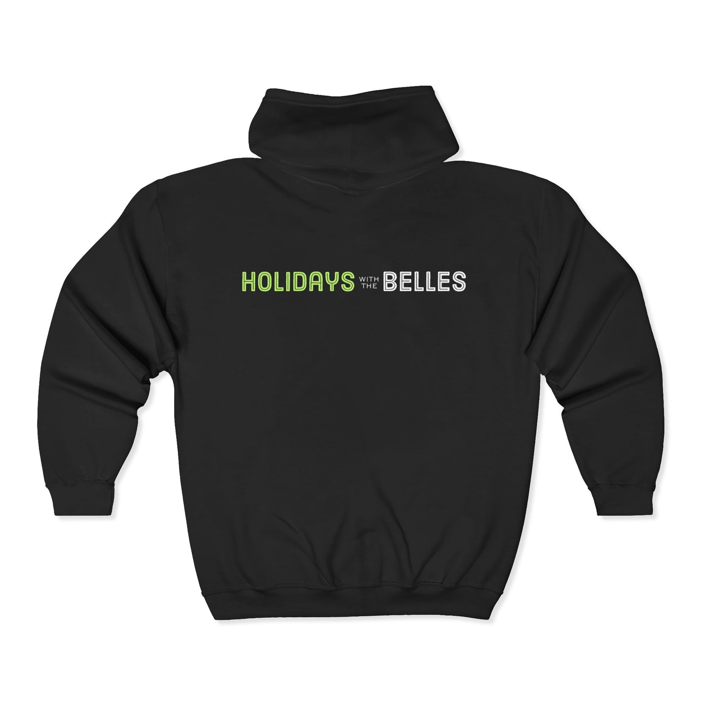 Holidays with the Belles Zip Hoodie - Cozy Unisex Sweatshirt for Book Lovers