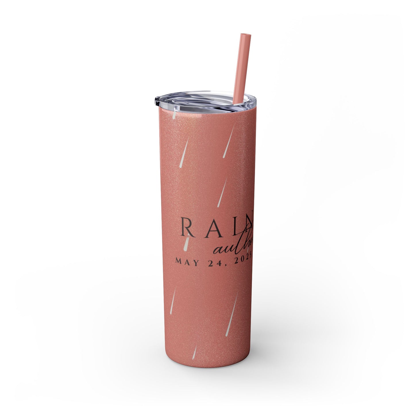 Rain City Author Event Skinny Tumbler with Straw, 20oz Version 2