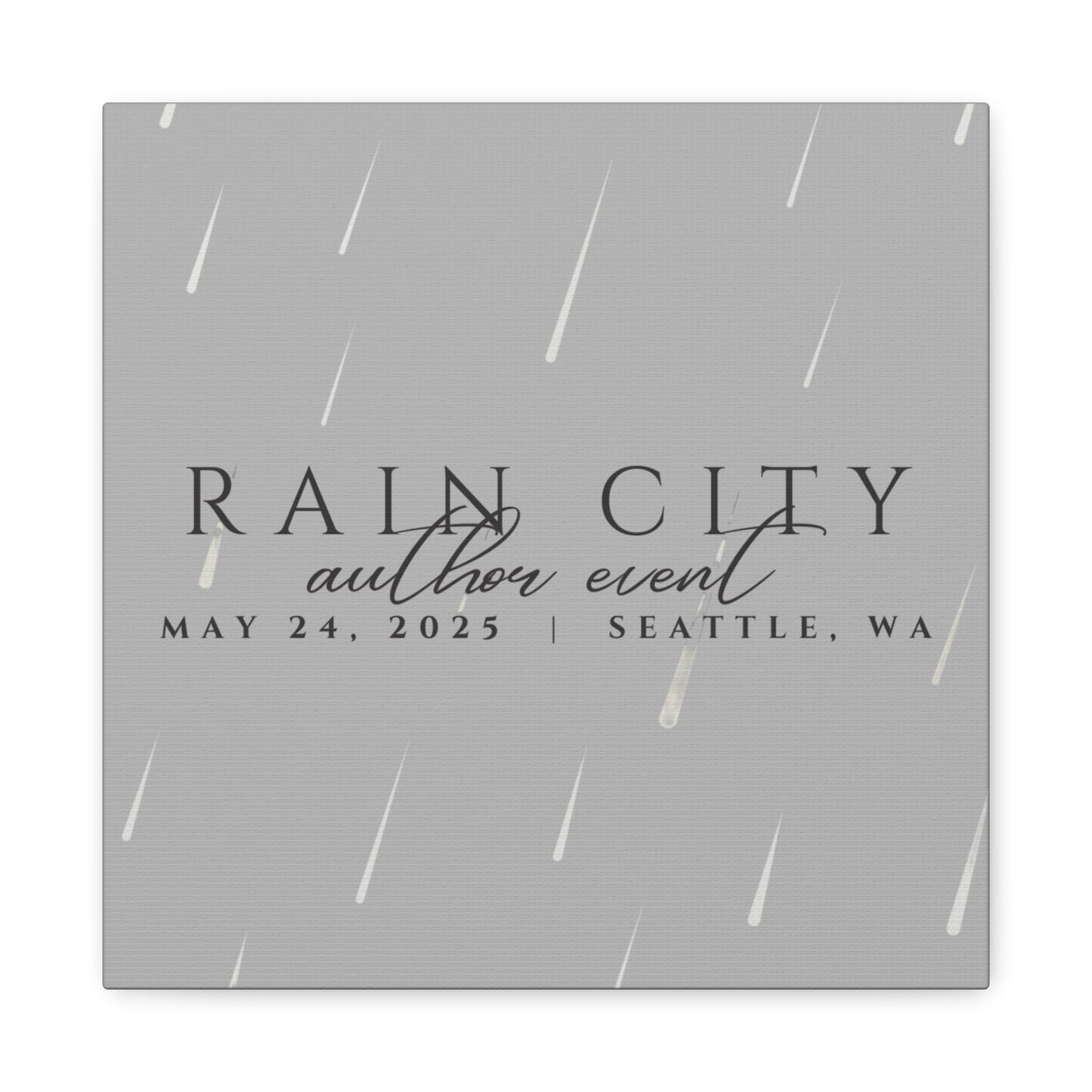 Rain City Author Event Canvas