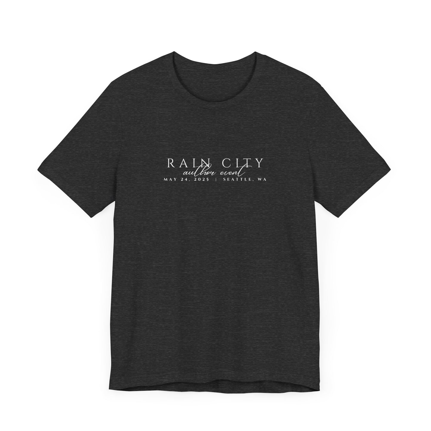Rain City Author Event Unisex Jersey Tee Version 2