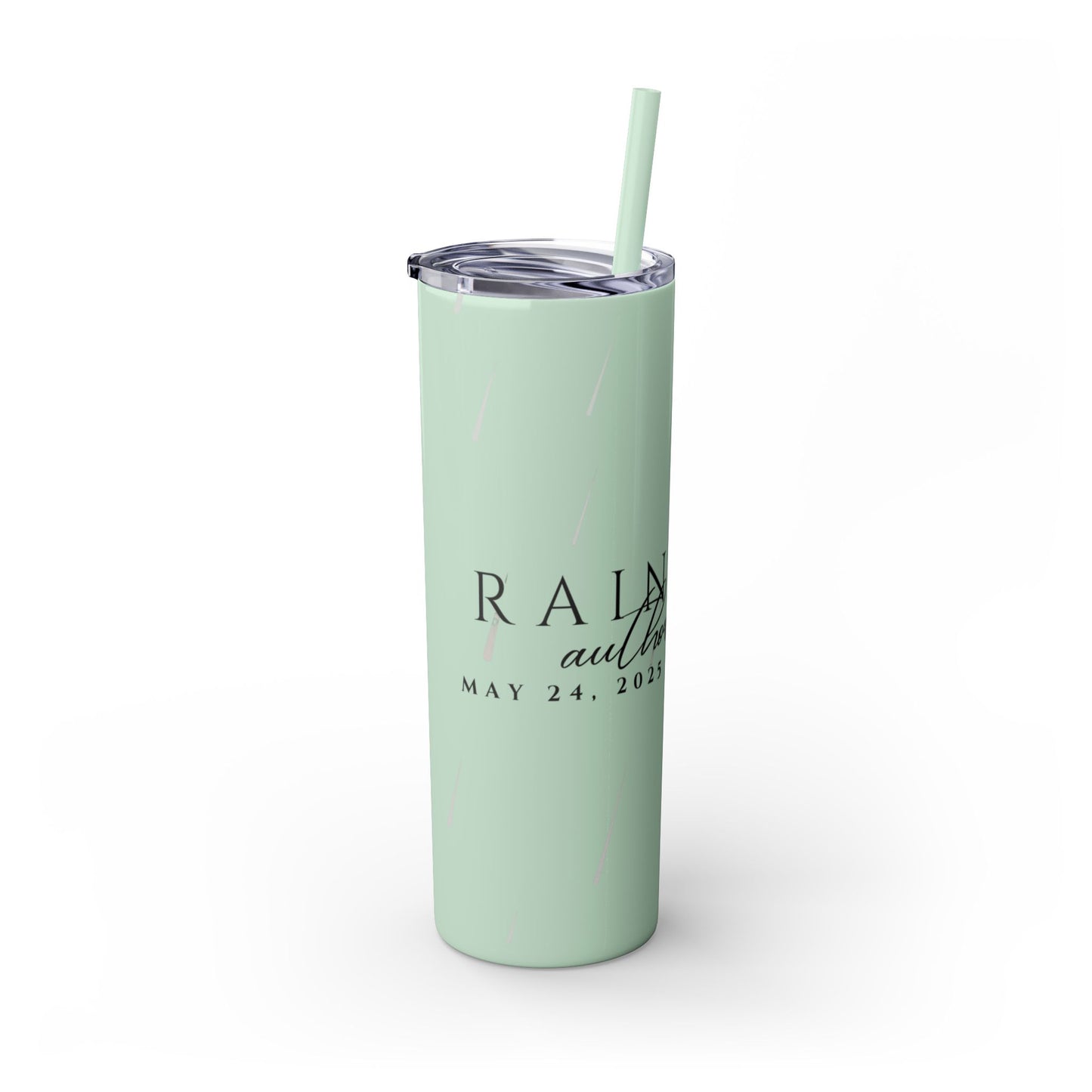 Rain City Author Event Skinny Tumbler with Straw, 20oz Version 2