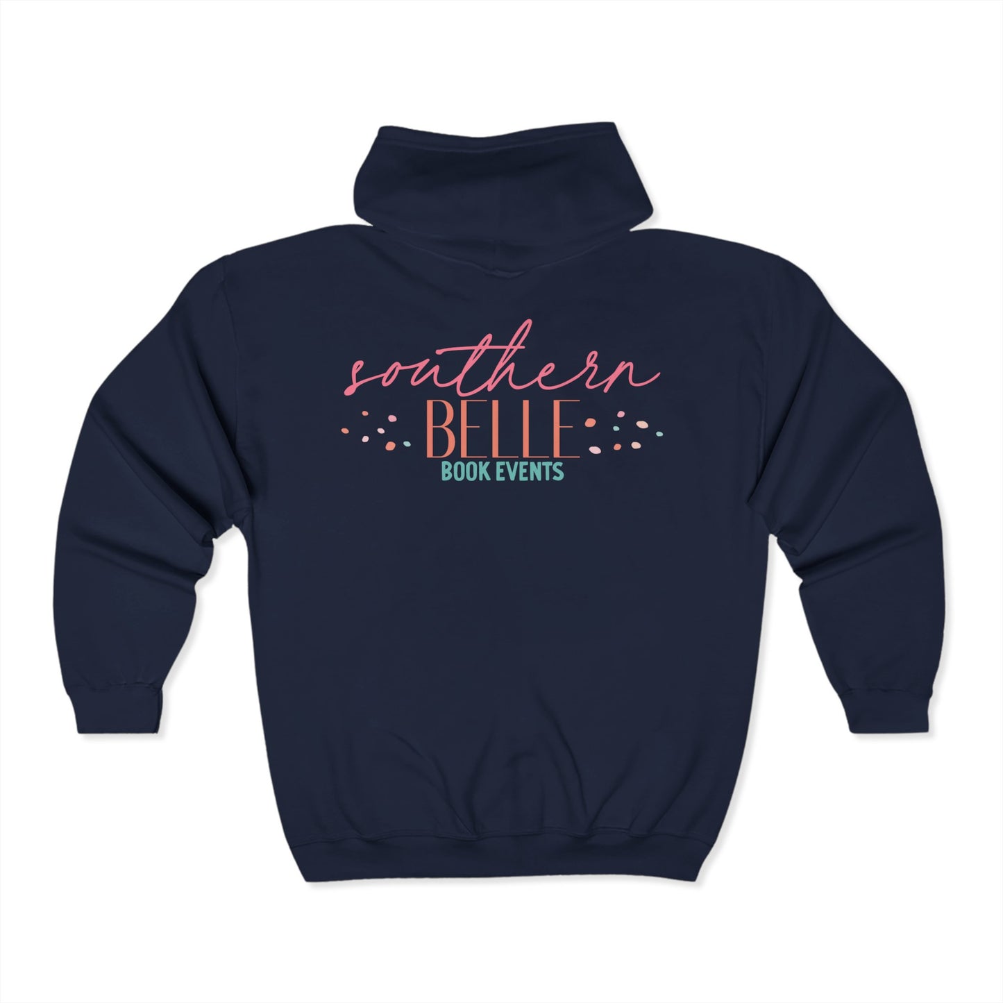 Southern Belle Book Events Zip Hoodie - Cozy Unisex Sweatshirt for Book Lovers