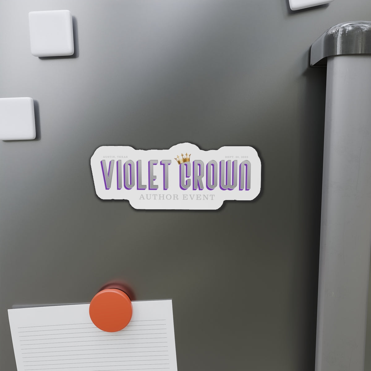 Violet Crown Author Event Die-Cut Magnets