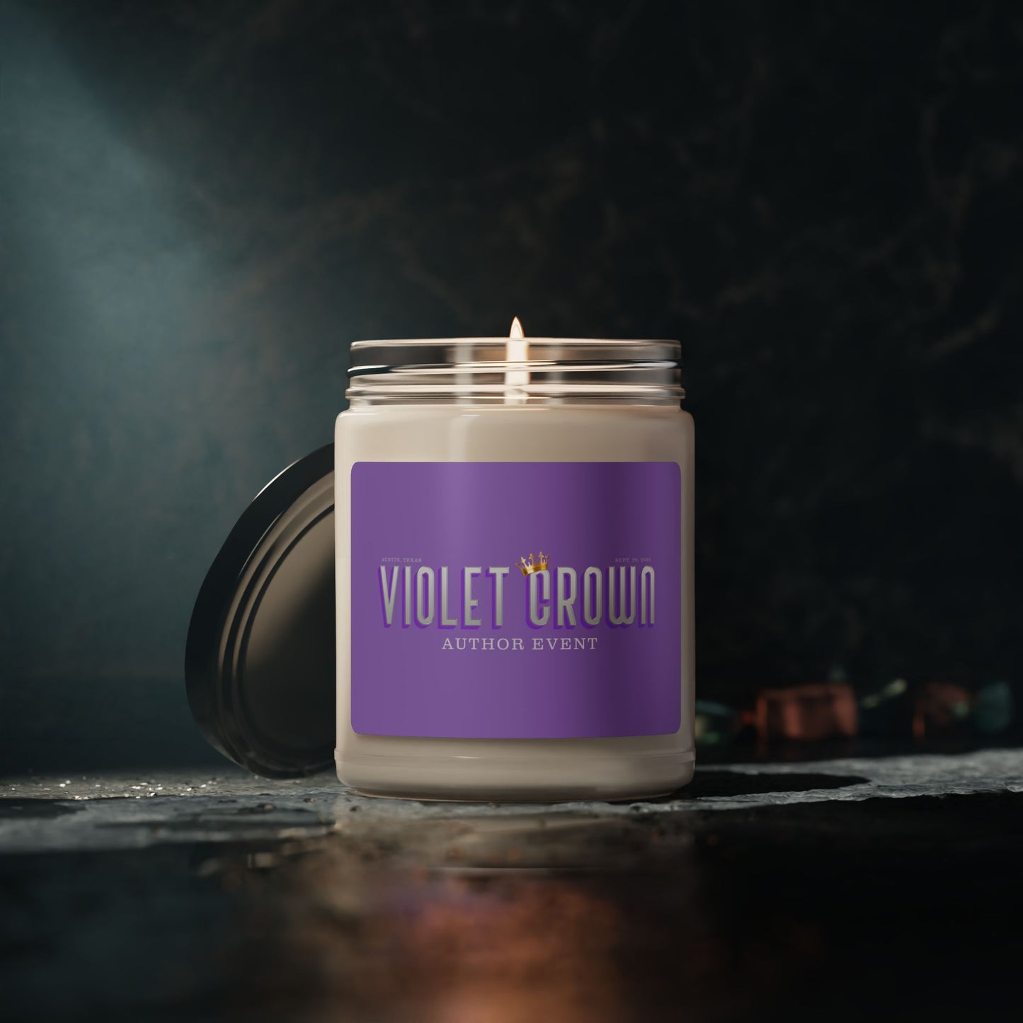 Violet Crown Author Event Scented Soy Candle, 9oz
