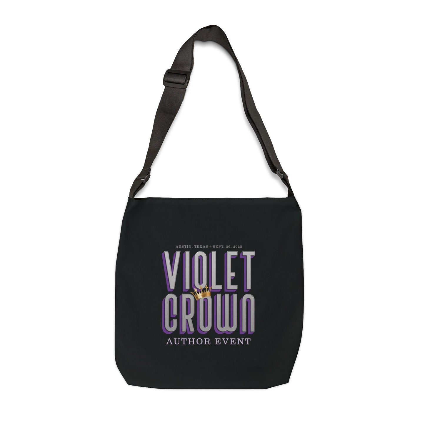 Violet Crown Author Event Adjustable Tote Bag