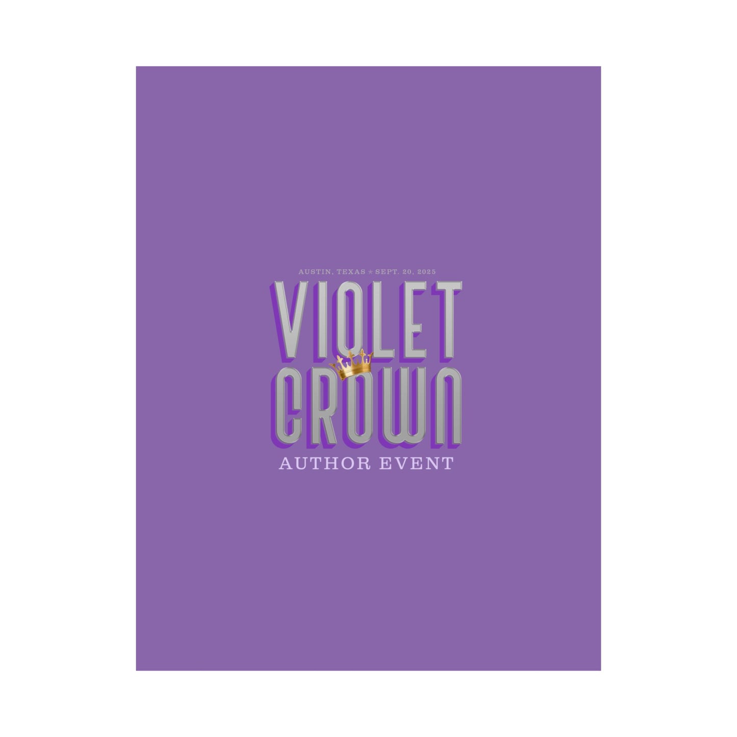 Violet Crown Author Event Matte Posters