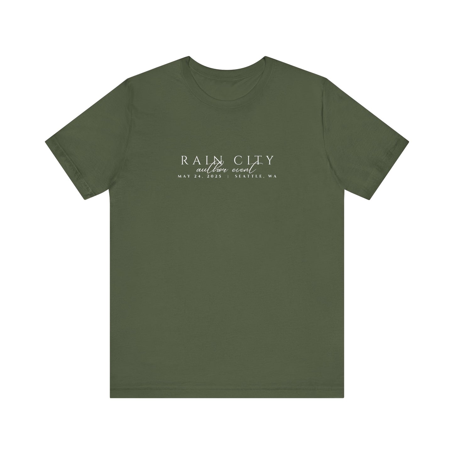Rain City Author Event Unisex Jersey Tee Version 2