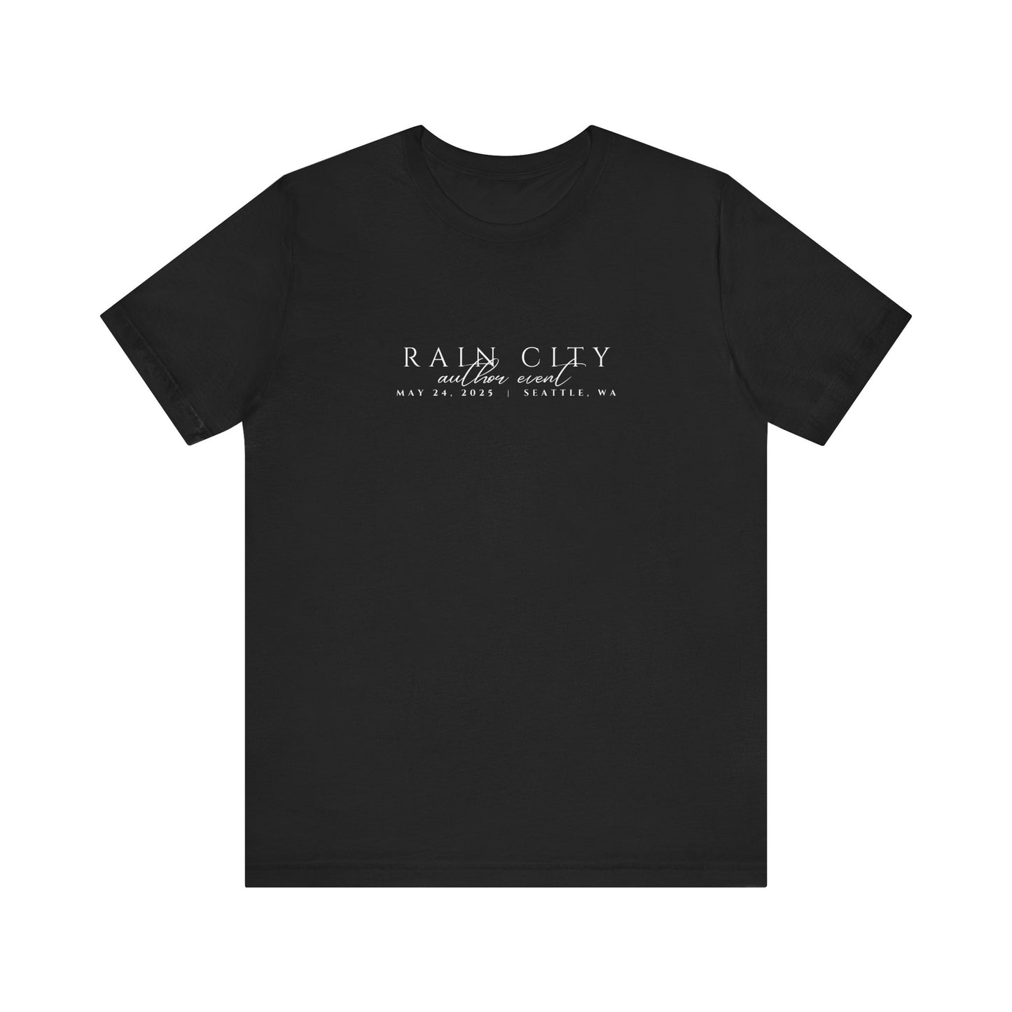Rain City Author Event Unisex Jersey Tee Version 2