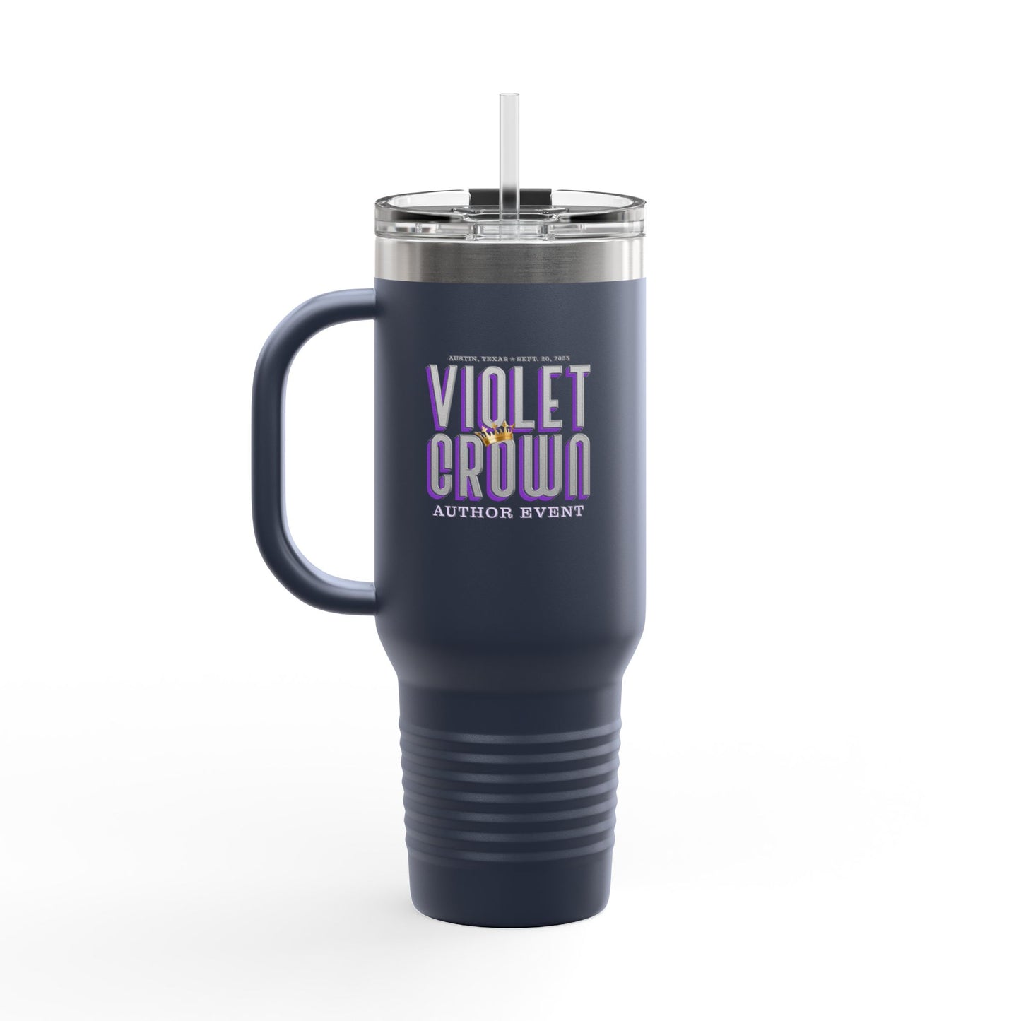 Violet Crown Author Event Insulated Travel Mug, 40oz