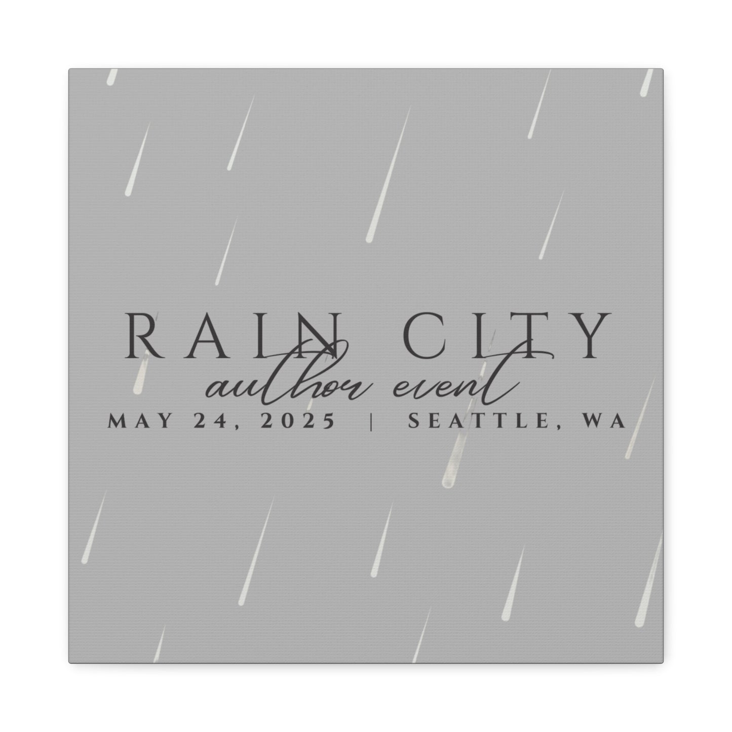 Rain City Author Event Canvas