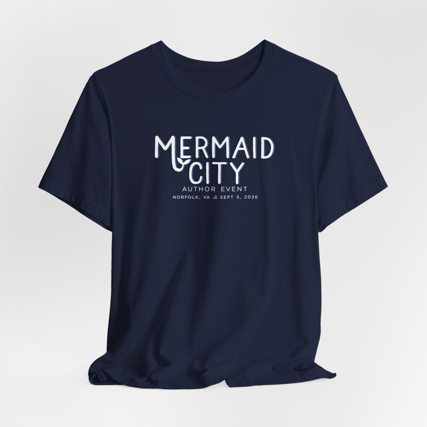 Mermaid City Author Event Unisex Short Sleeve Tee