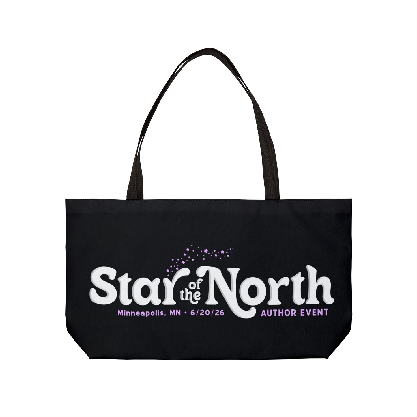 Star of the North Weekender Tote Bag - Black