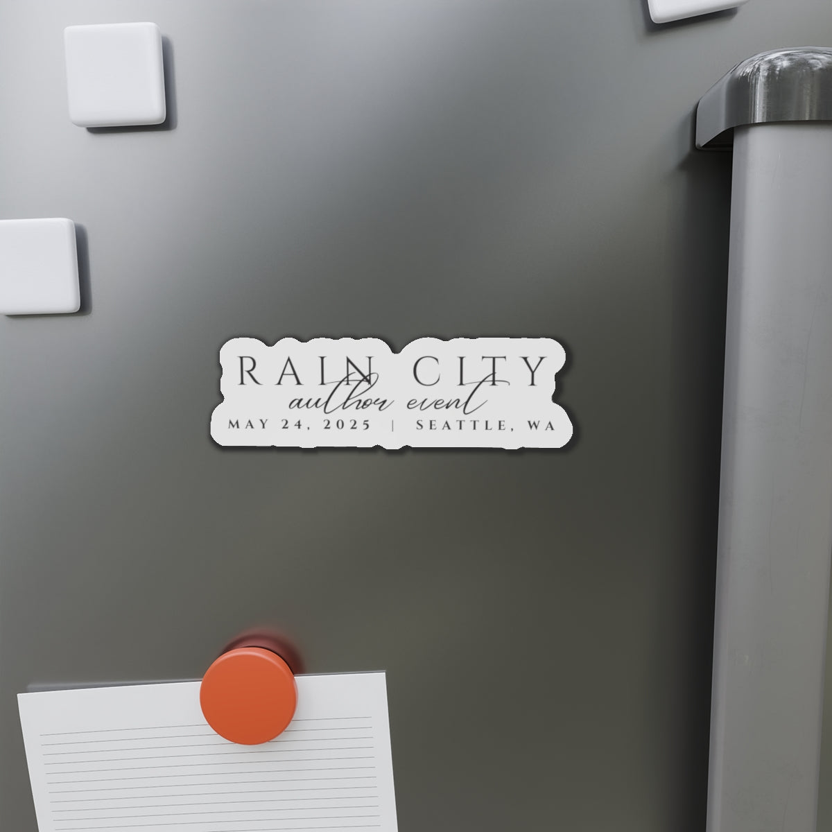 Rain City Author Event Die-Cut Magnets