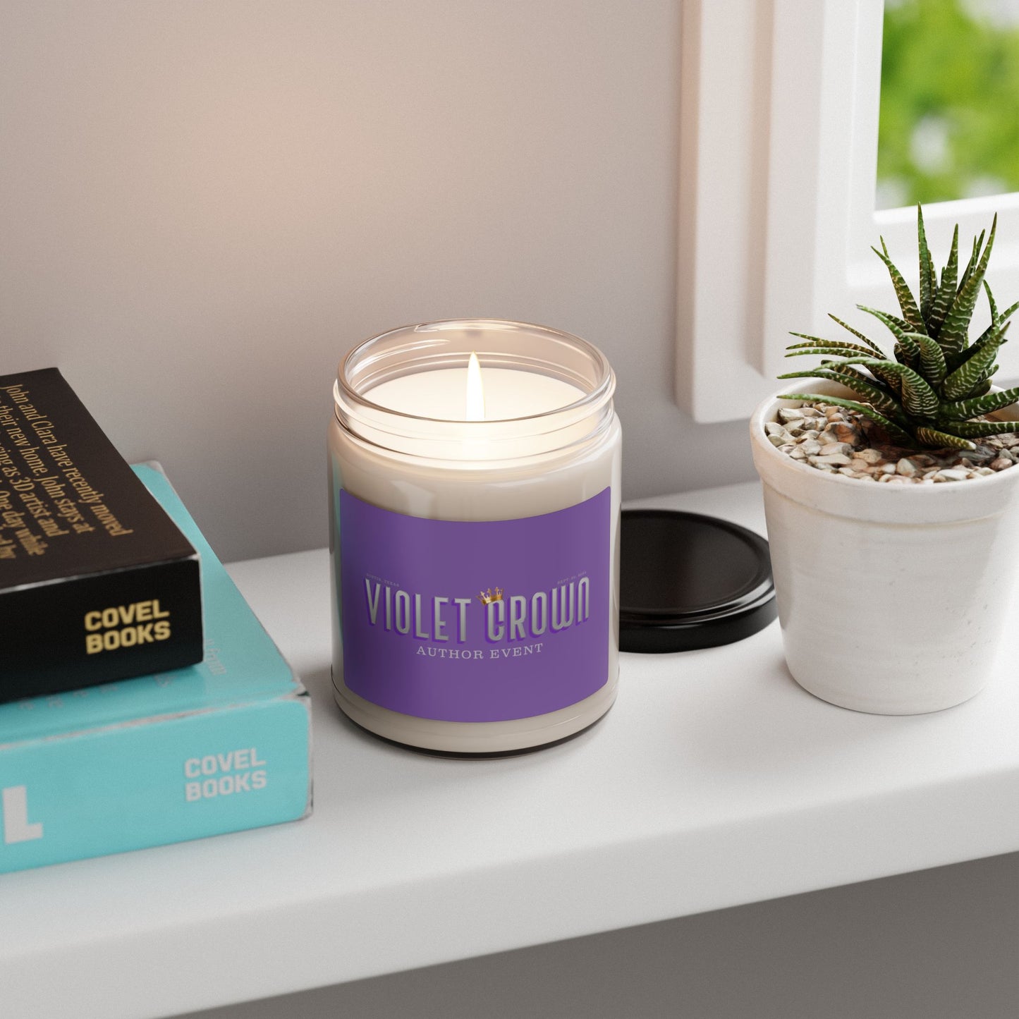Violet Crown Author Event Scented Soy Candle, 9oz