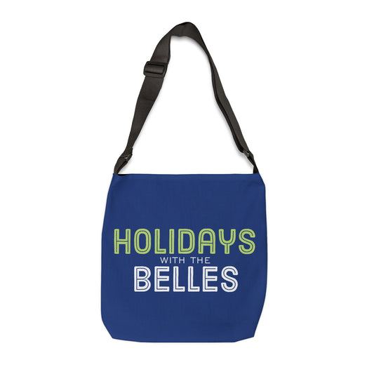 Blue Holidays with the Belles Adjustable Tote Bag