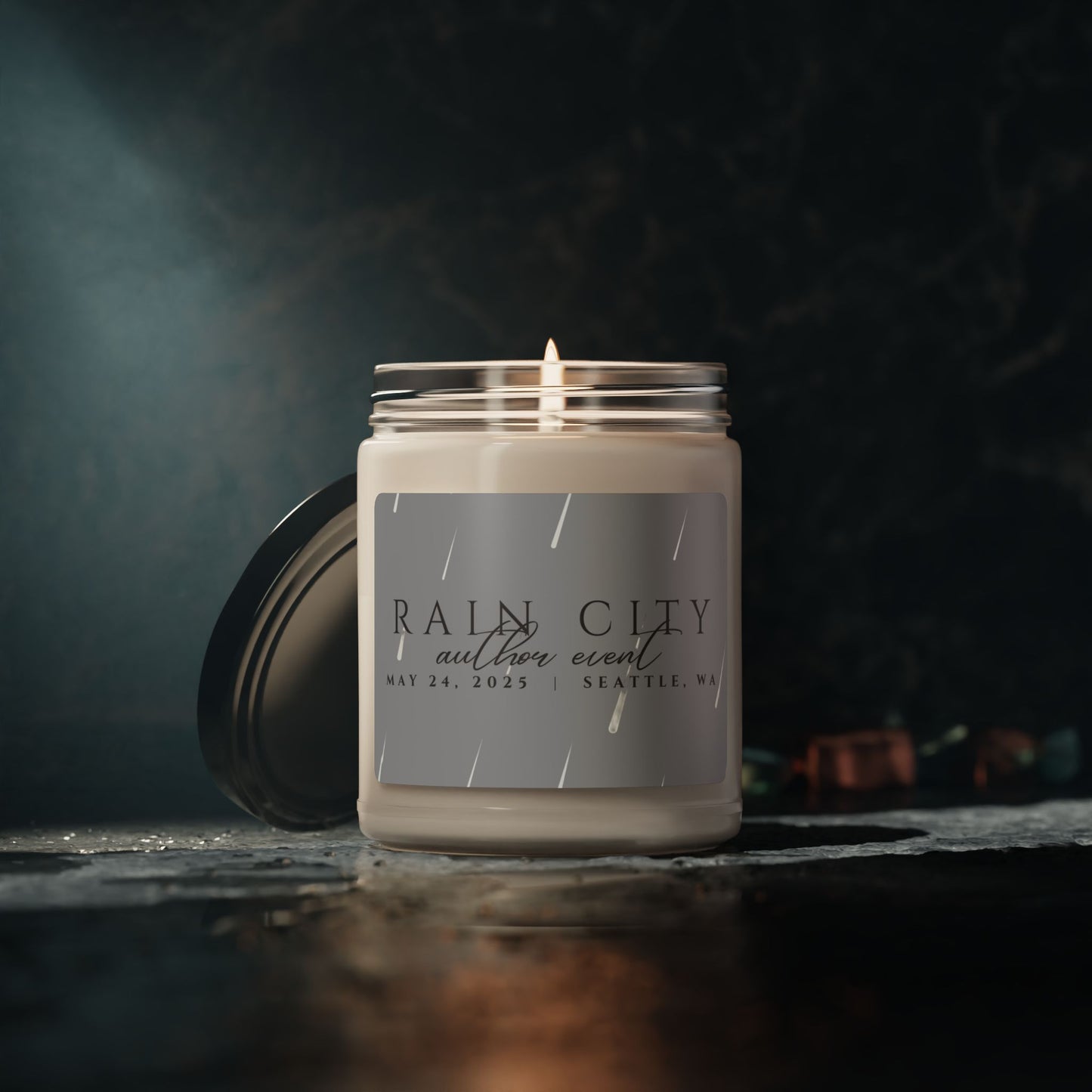 Rain City Author Event Scented Soy Candle, 9oz
