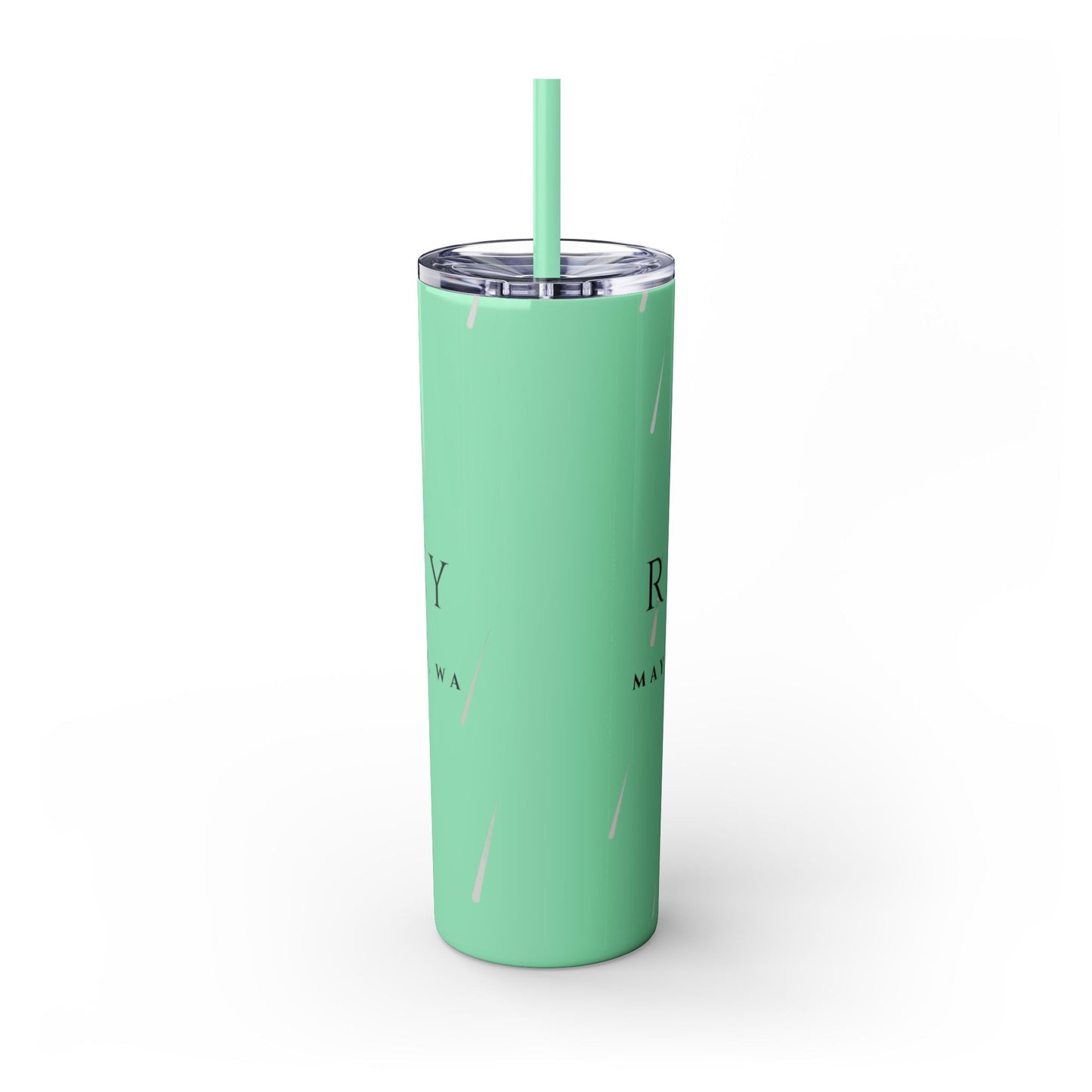 Rain City Author Event Skinny Tumbler with Straw, 20oz Version 2