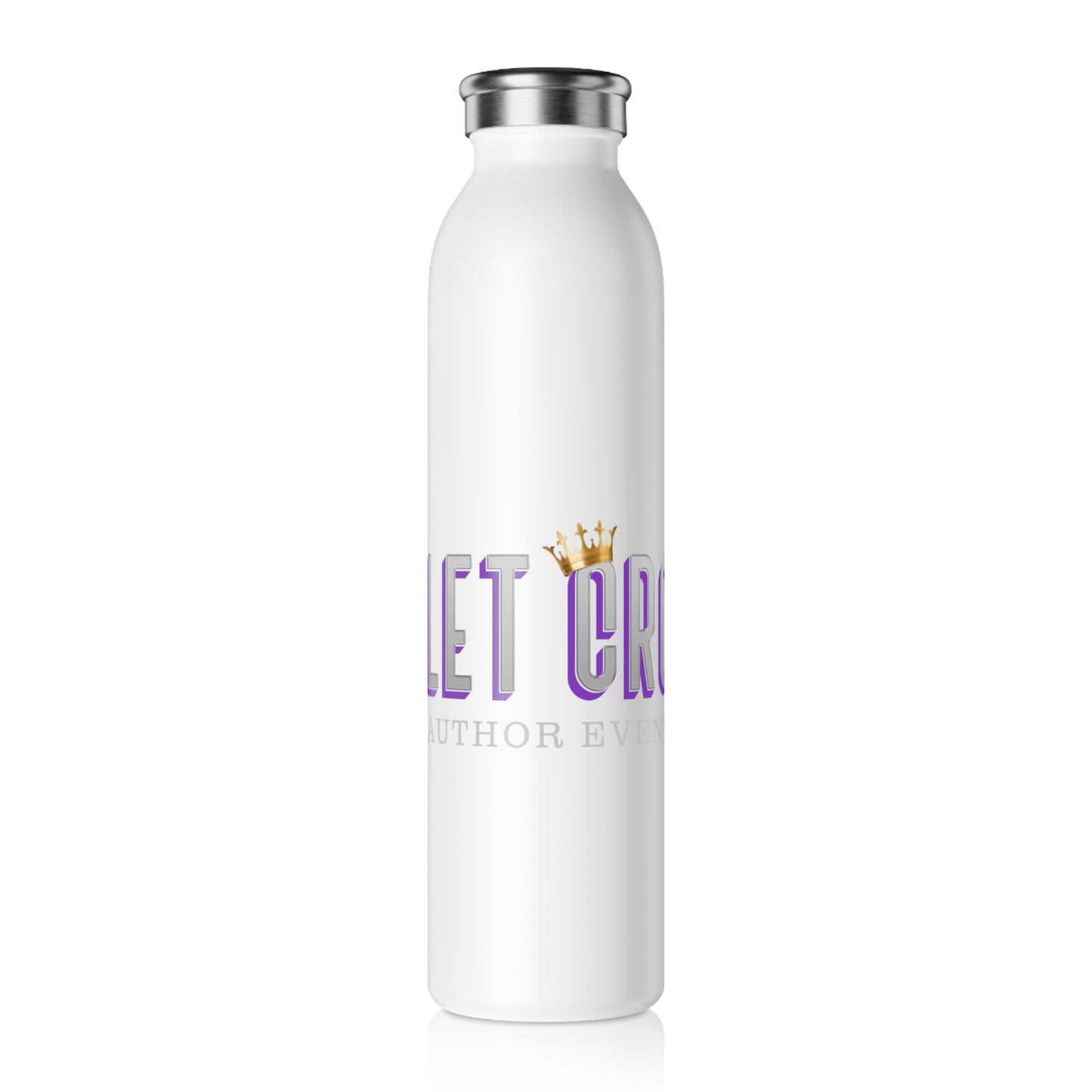 Violet Crown Author Event Slim Water Bottle