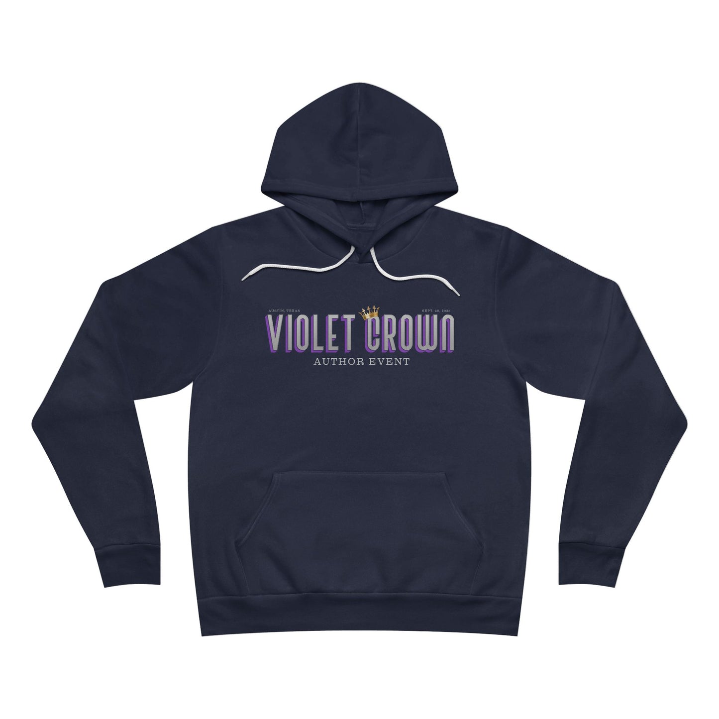 Violet Crown Author Event Unisex Sponge Fleece Pullover Hoodie